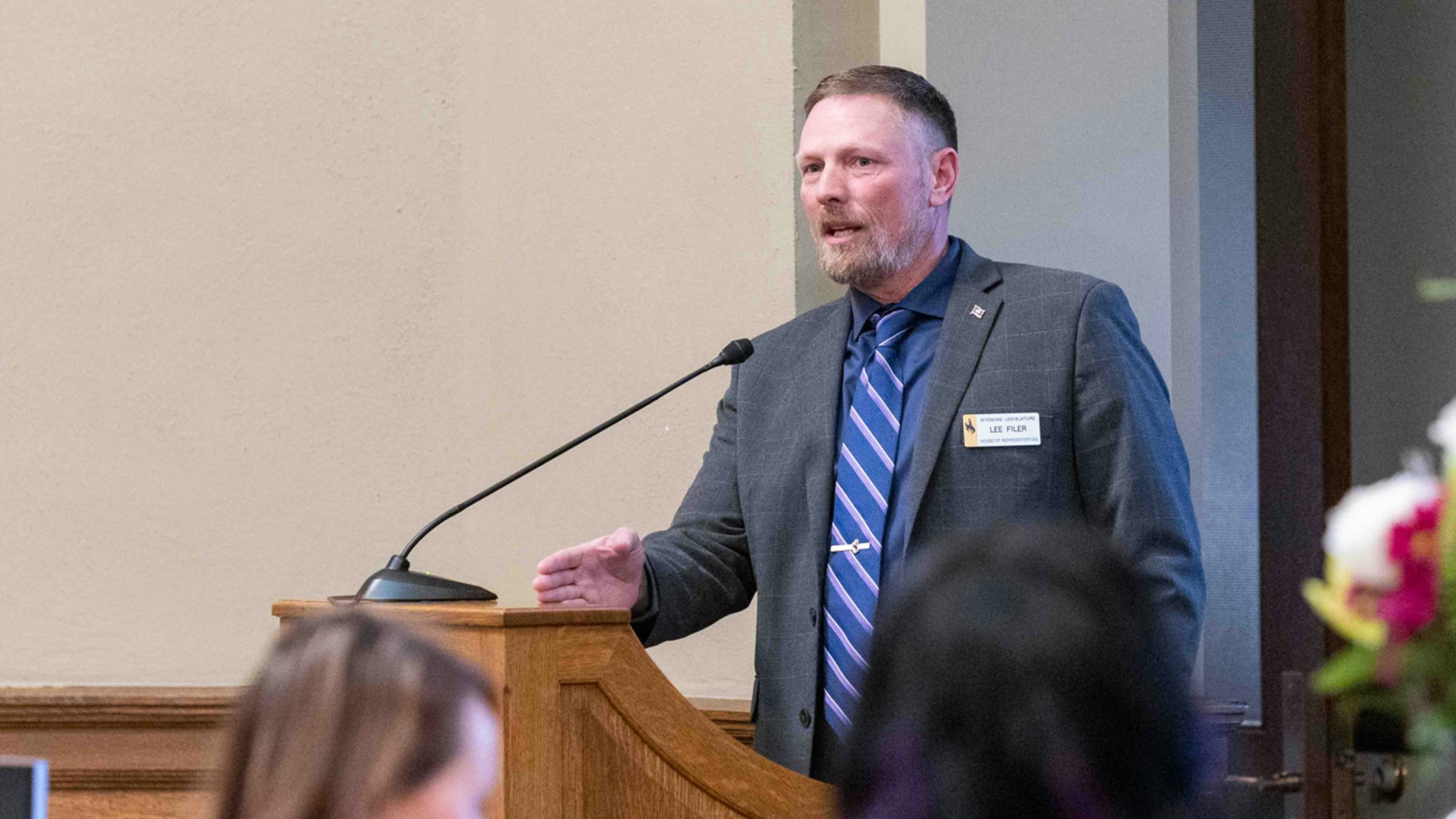 Back in the House on Thursday night, Rep. Lee Filer, R-Cheyenne, urged his colleagues to think about who was watching.