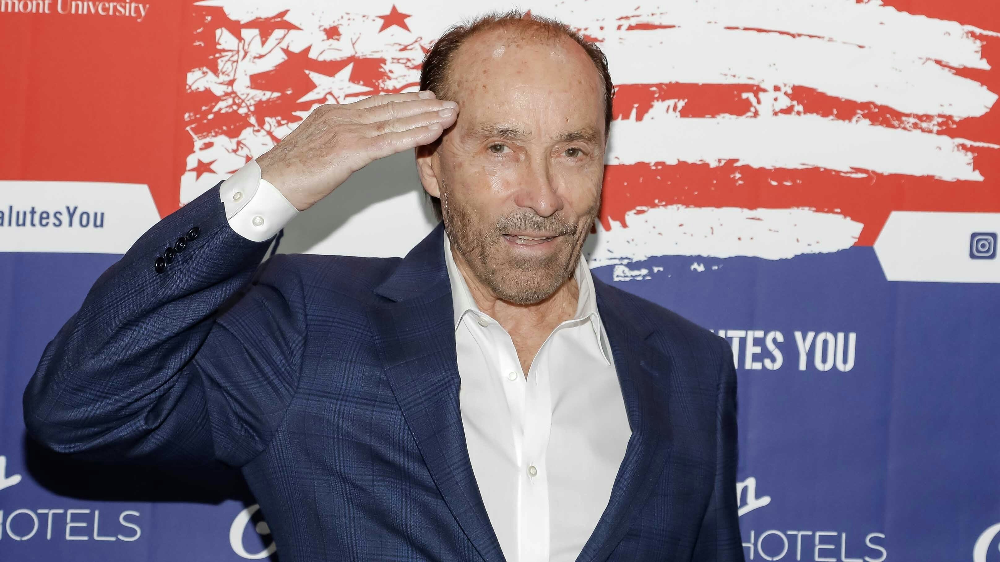 Lee Greenwood attends the 'America Salutes You' 2023 concert for gratitude at The Fisher Center for the Performing Arts in Nashville, Tennessee.
