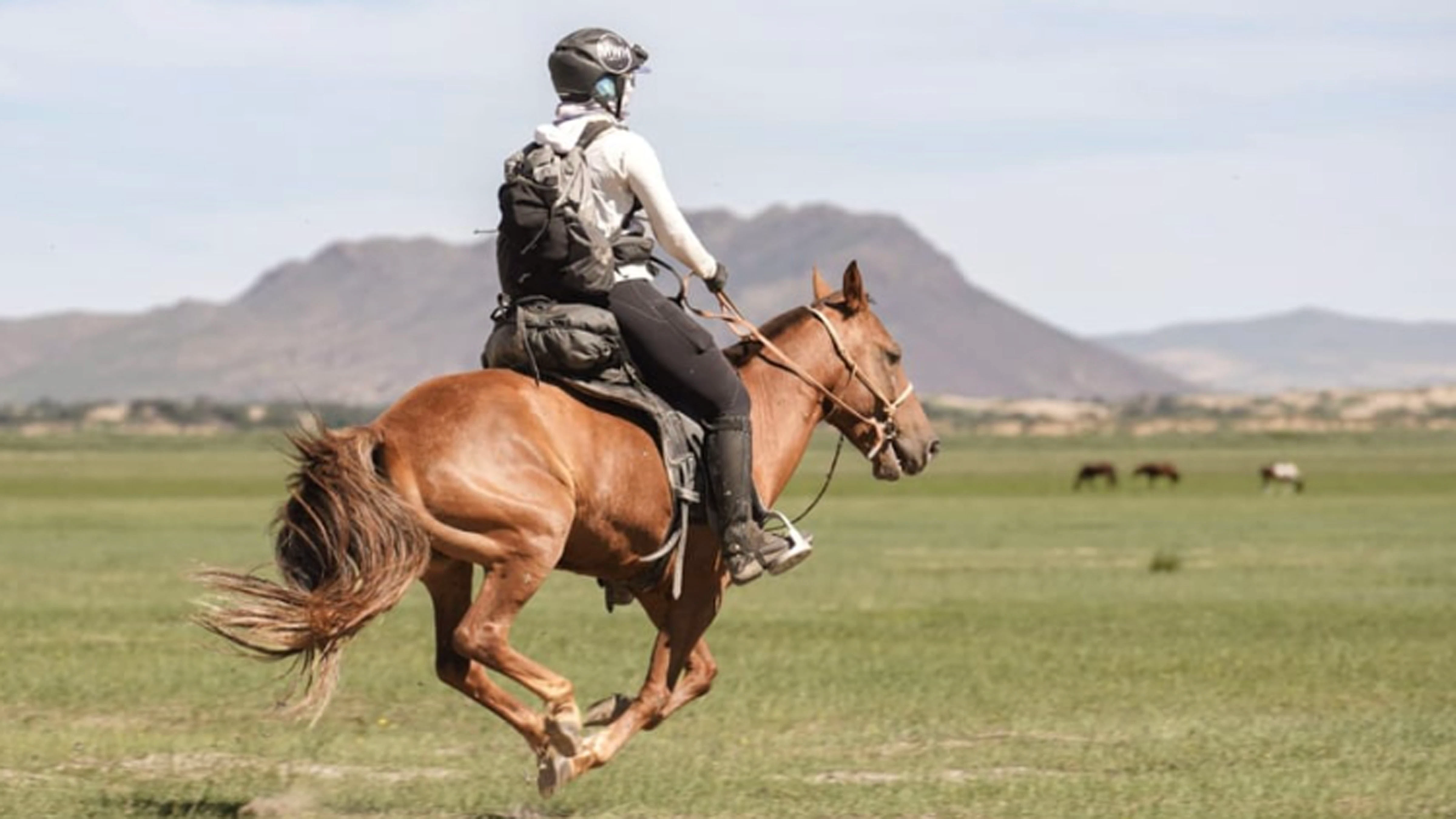 Lindsay Woods of Jackson is one of the 43 riders participating in the Mongol Derby 2026, a 620-mile horse race in Inner Mongolia. As of Monday, she’s made her move and is poised to win it all.