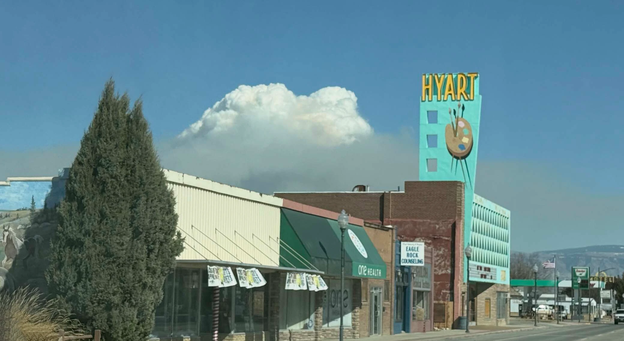 Kane Fire near Lovell on Sunday, March 22, 2026