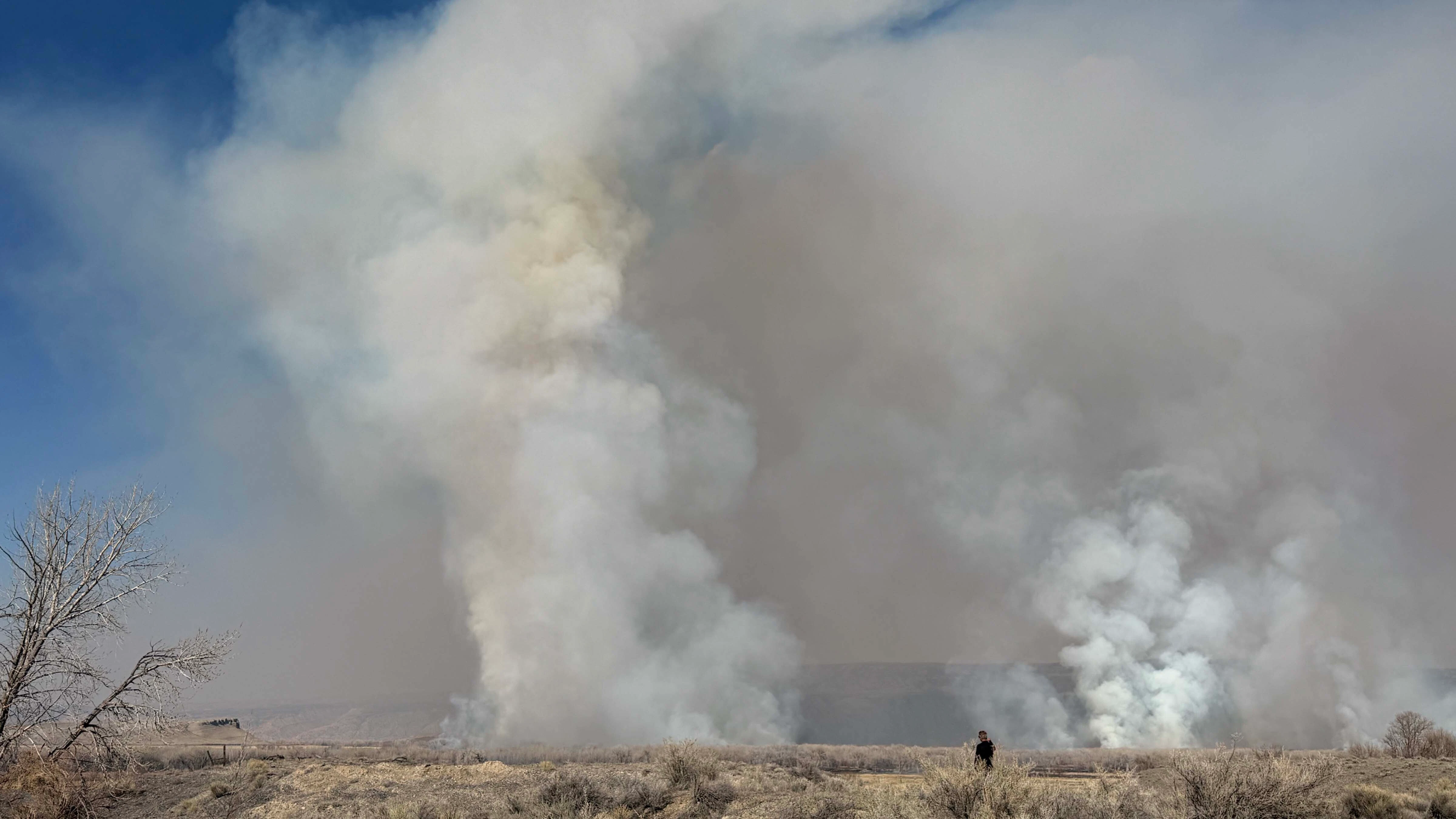 Kane Fire near Lovell on Sunday, March 22, 2026