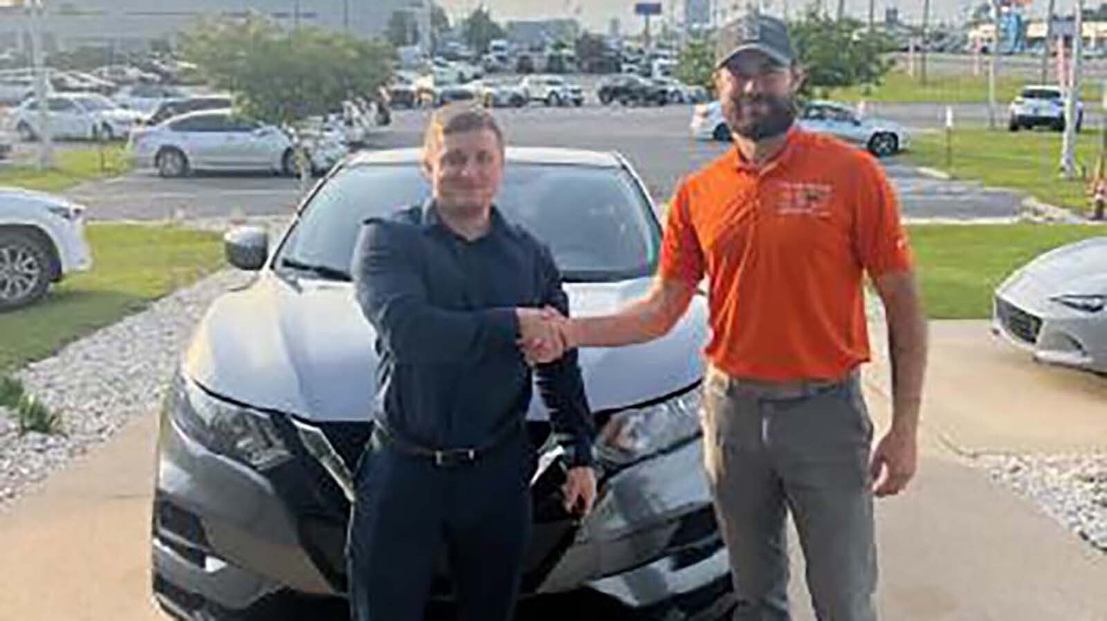 Lucas Fussner bought a car from Pensacola car salesman Isaac Schmidt in April, days before leaving to "start a new life" in Wyoming.