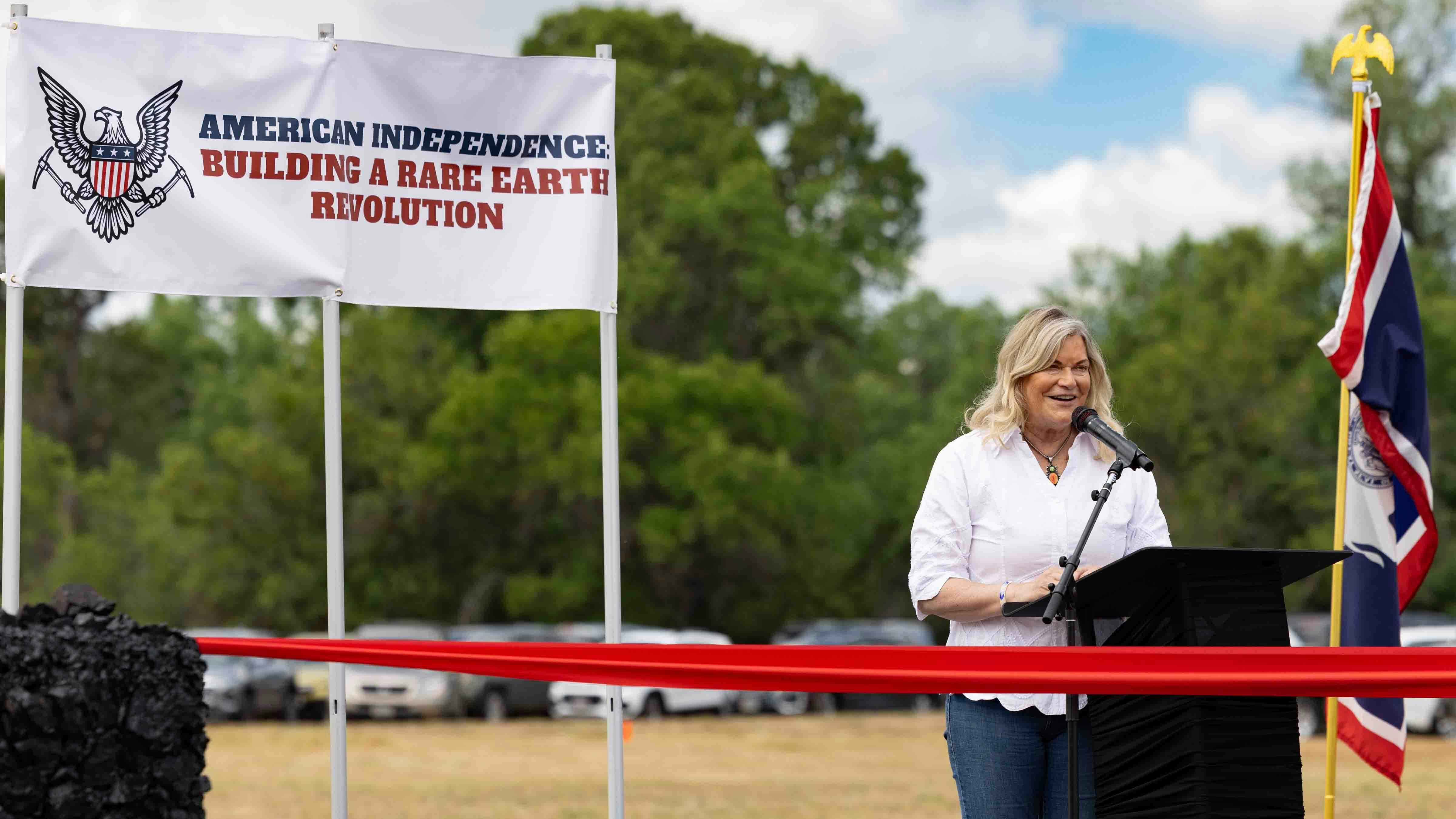 U.S. Sen. Cynthia Lummis speaking at Ramaco event