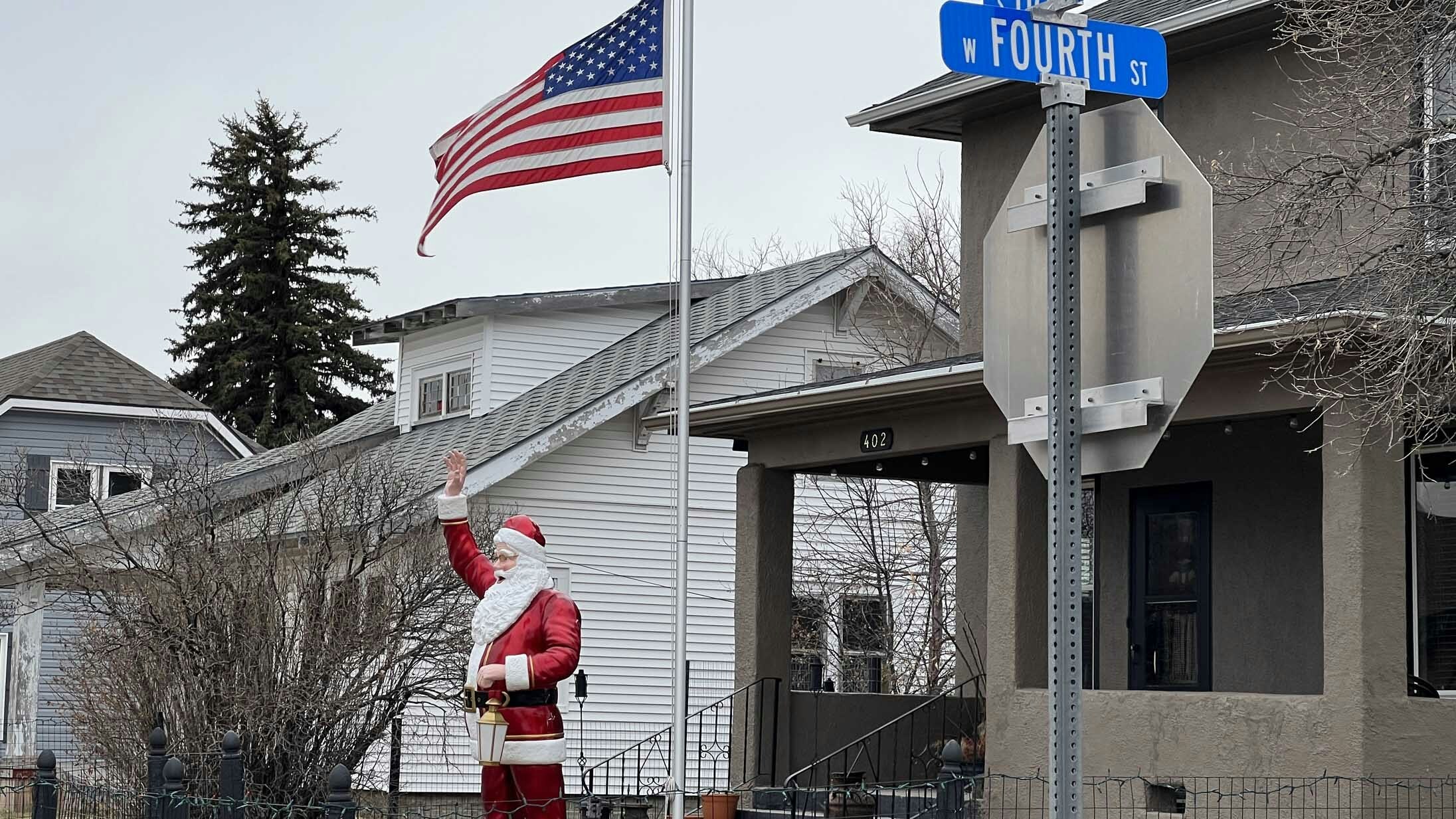 Christmas in Lusk, Wyoming, on December 23, 2023