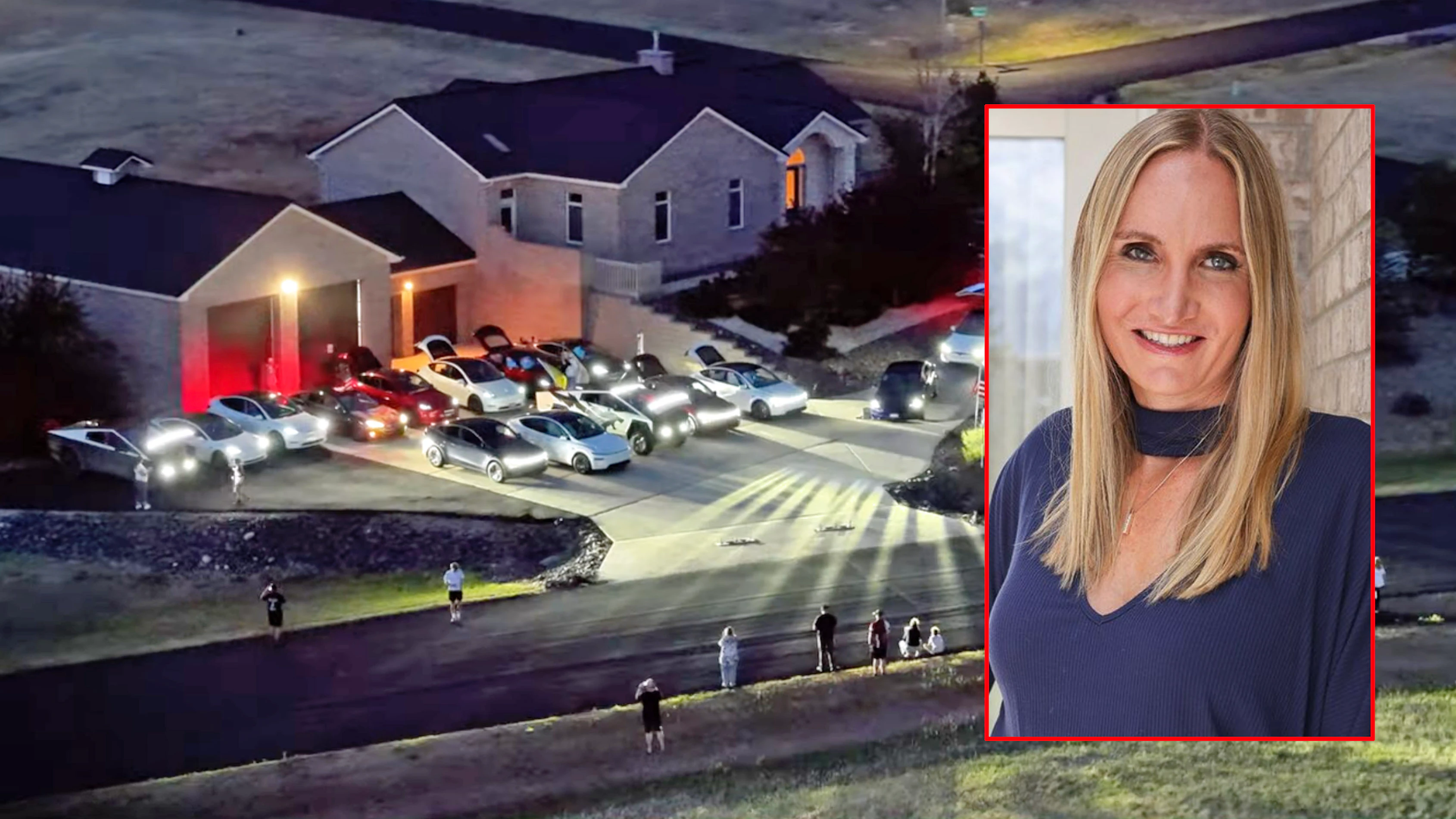 Cheyenne realtor Mariah Jeffery hosted a Tesla light show party at her home last July, with the cars flashing in time to music.
