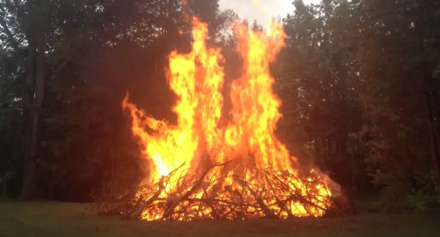 Massive bonfire