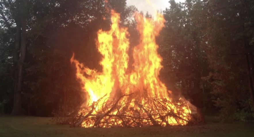 Massive bonfire