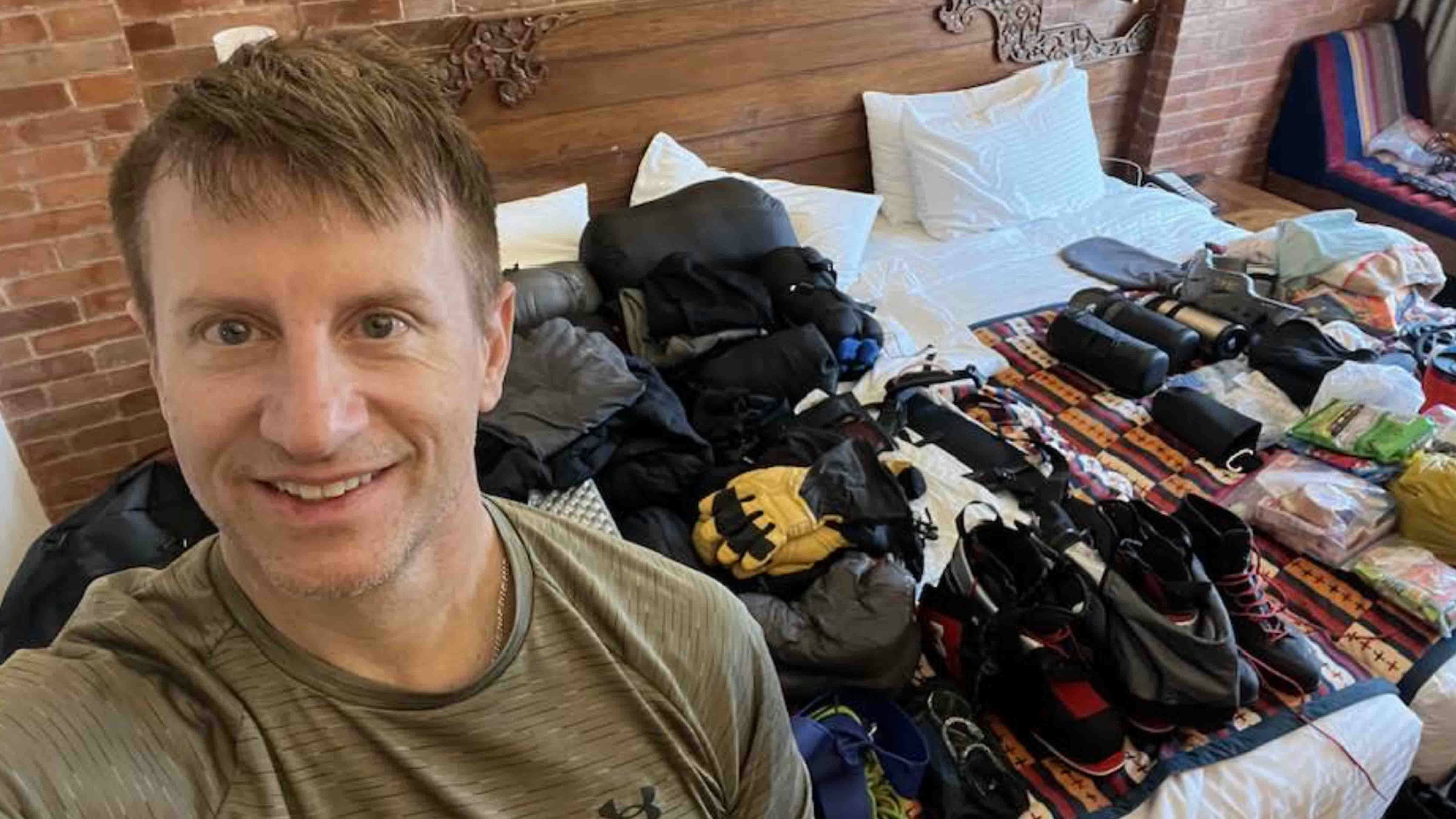 Casper mountaineer Dr. Joe McGinley reported Wednesday his climbing team was blocked from entering Tibet and getting to the north side of Mount Everest. They will head for the south side of the mountain instead. A positive step, he said, was successful completion of his gear check.