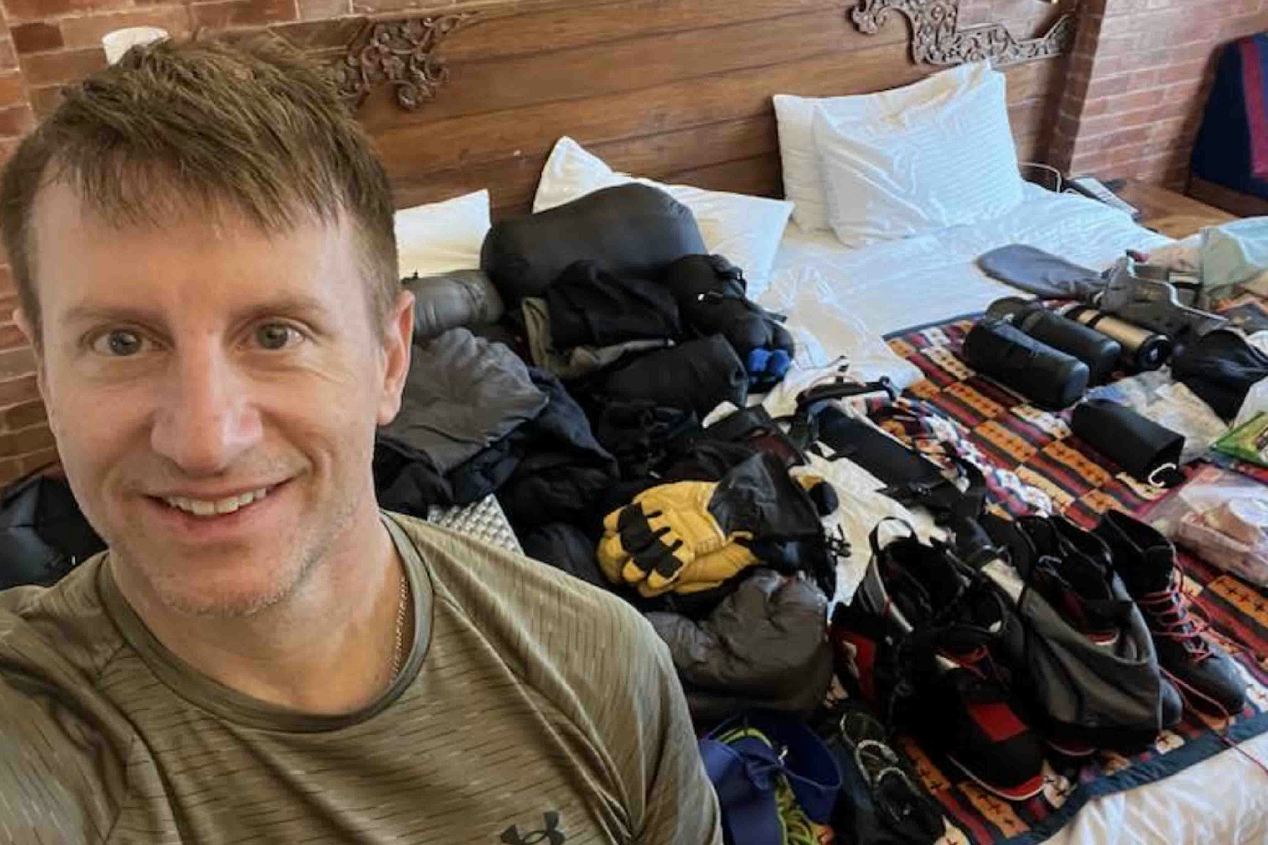 Casper mountaineer Dr. Joe McGinley reported Wednesday his climbing team was blocked from entering Tibet and getting to the north side of Mount Everest. They will head for the south side of the mountain instead. A positive step, he said, was successful completion of his gear check.