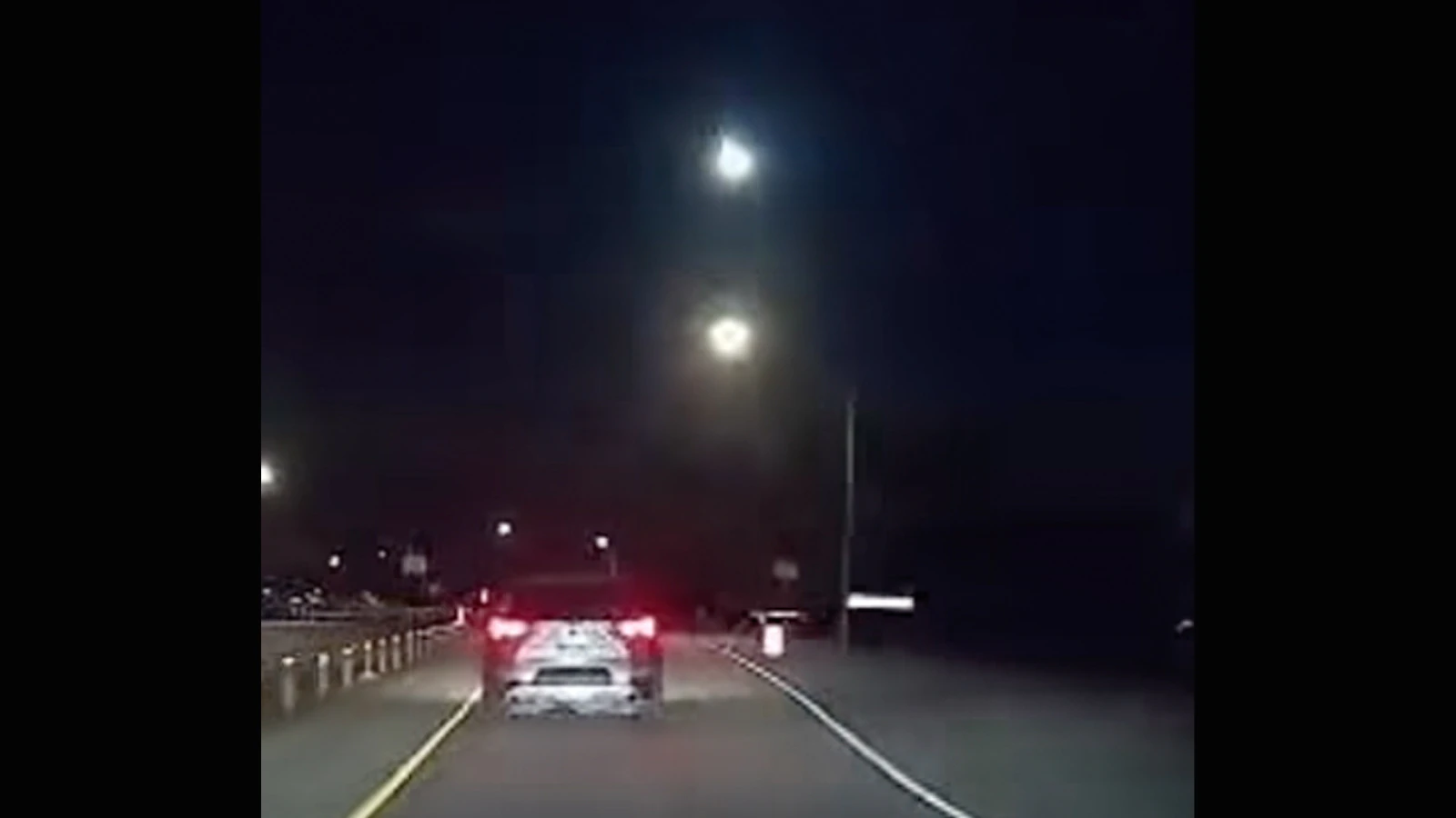 A fireball captured by someone's dash cam in Utah in the early morning hours of April 23, 2026.