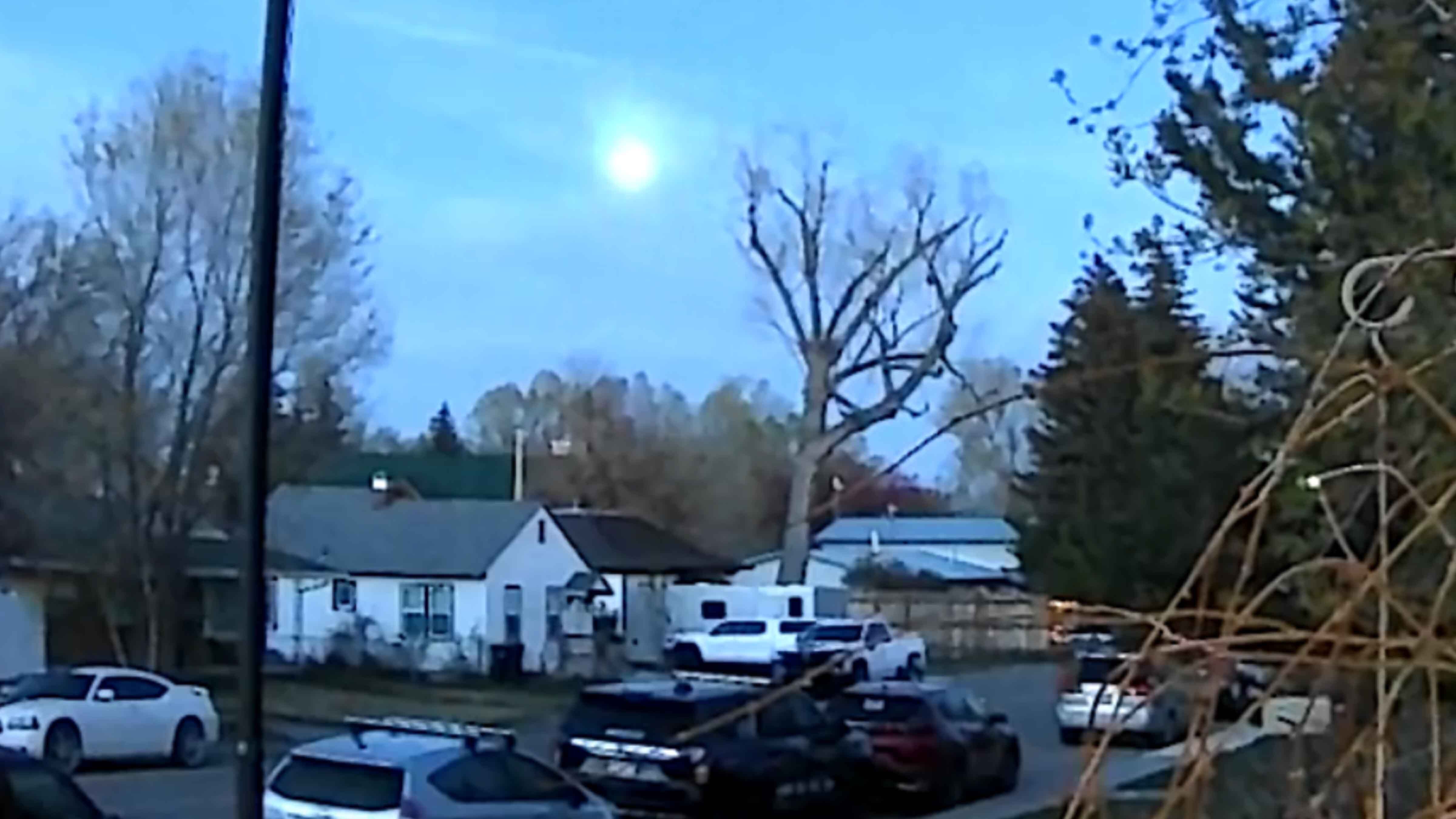 Green meteor captured on Lander resident Dan McOmie's videocam