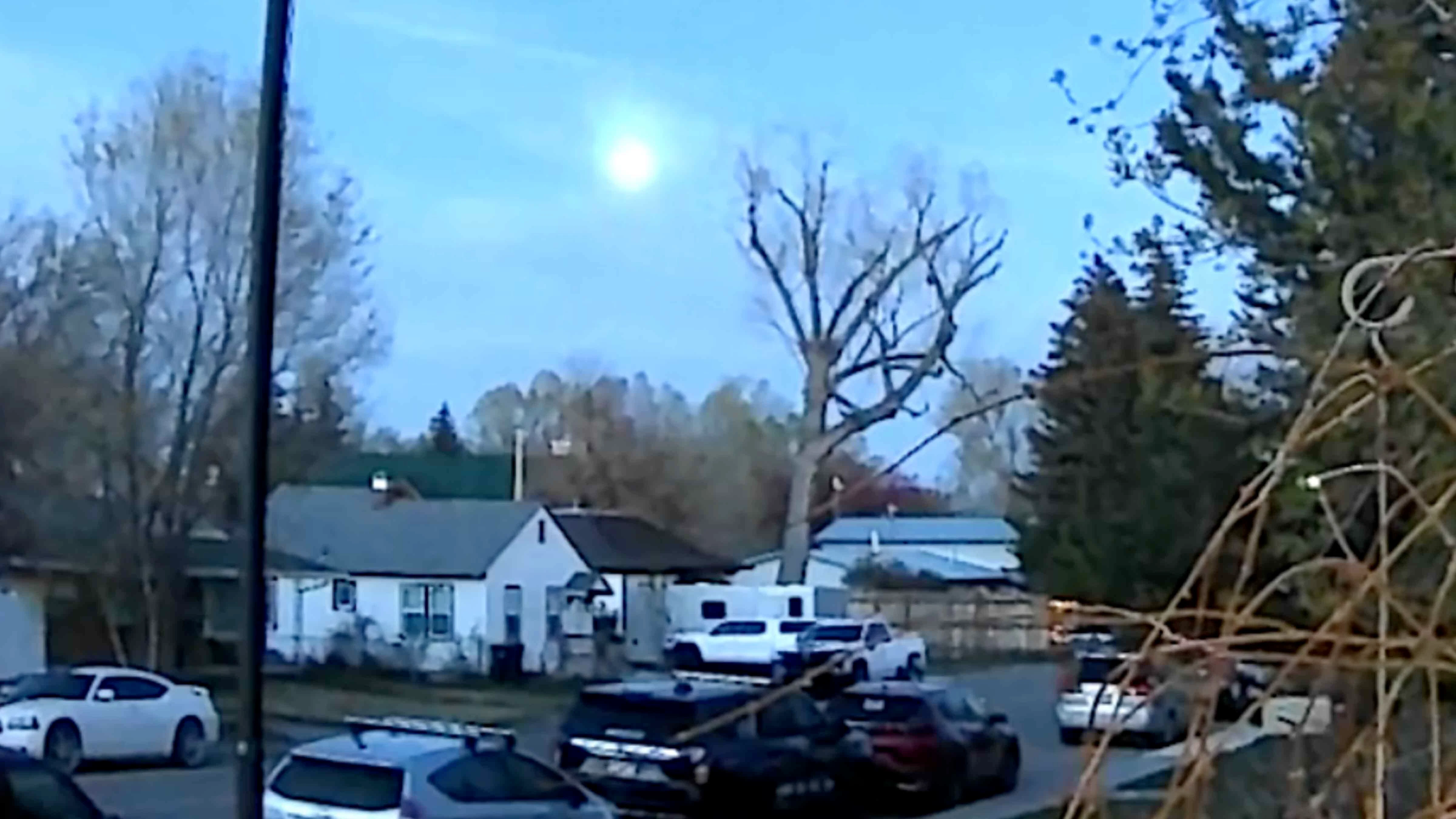 Green meteor captured on Lander resident Dan McOmie's videocam