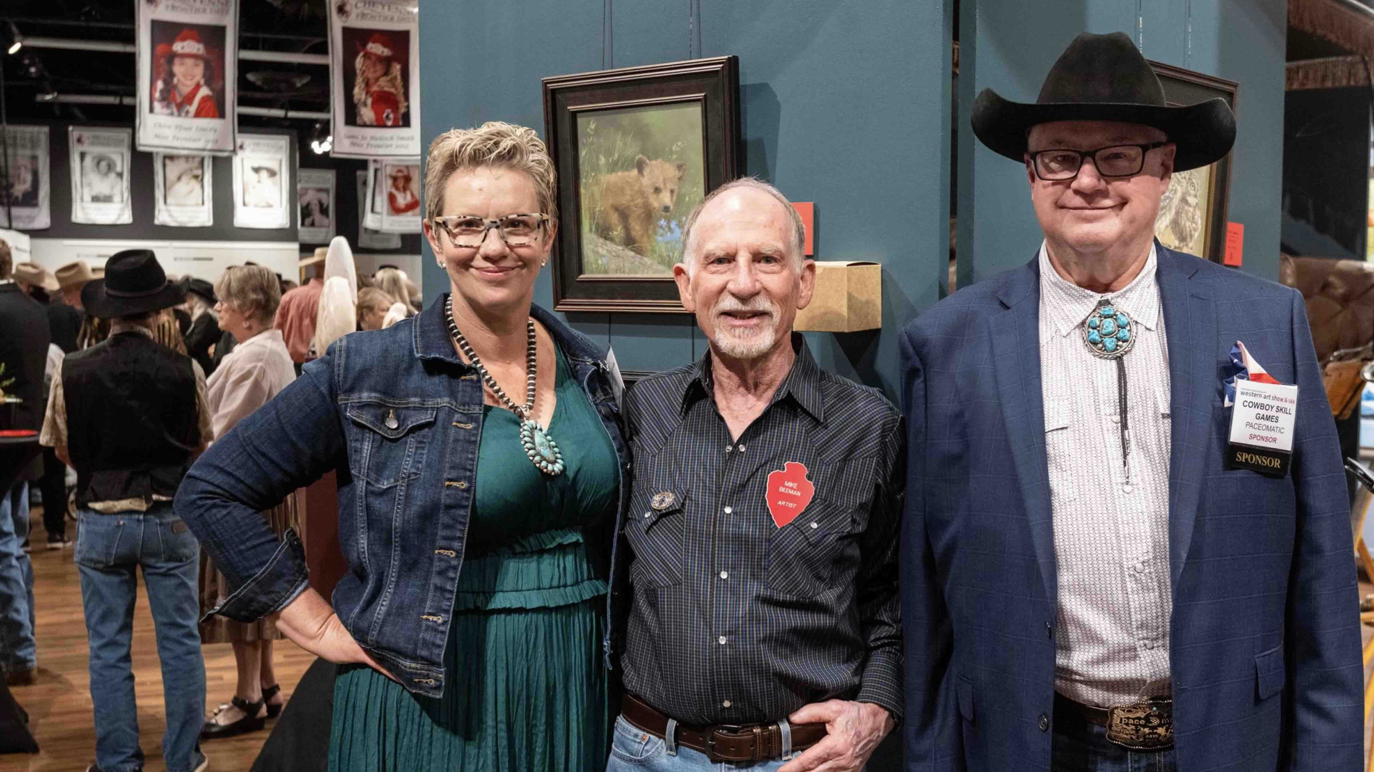 Governor's Art Show at Cheyenne Frontier Days with Michael and Karmin Pace
