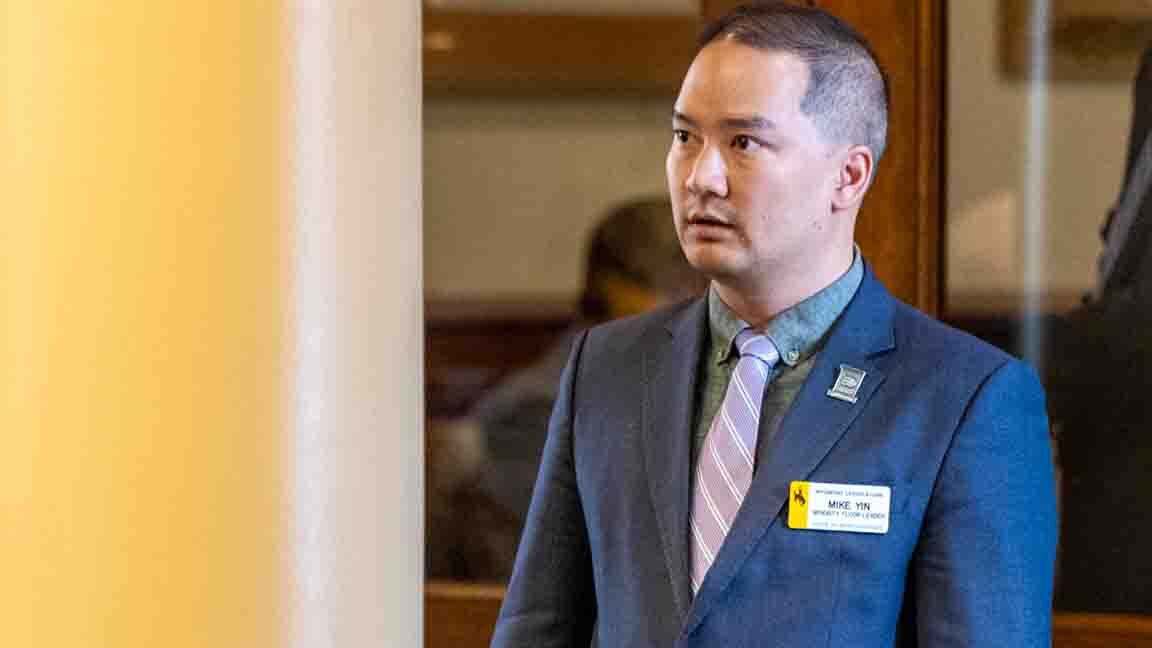 Rep. Mike Yin claimed Wednesday that a Teton County GOP leader "handed out" checks on the state Legislature floor.