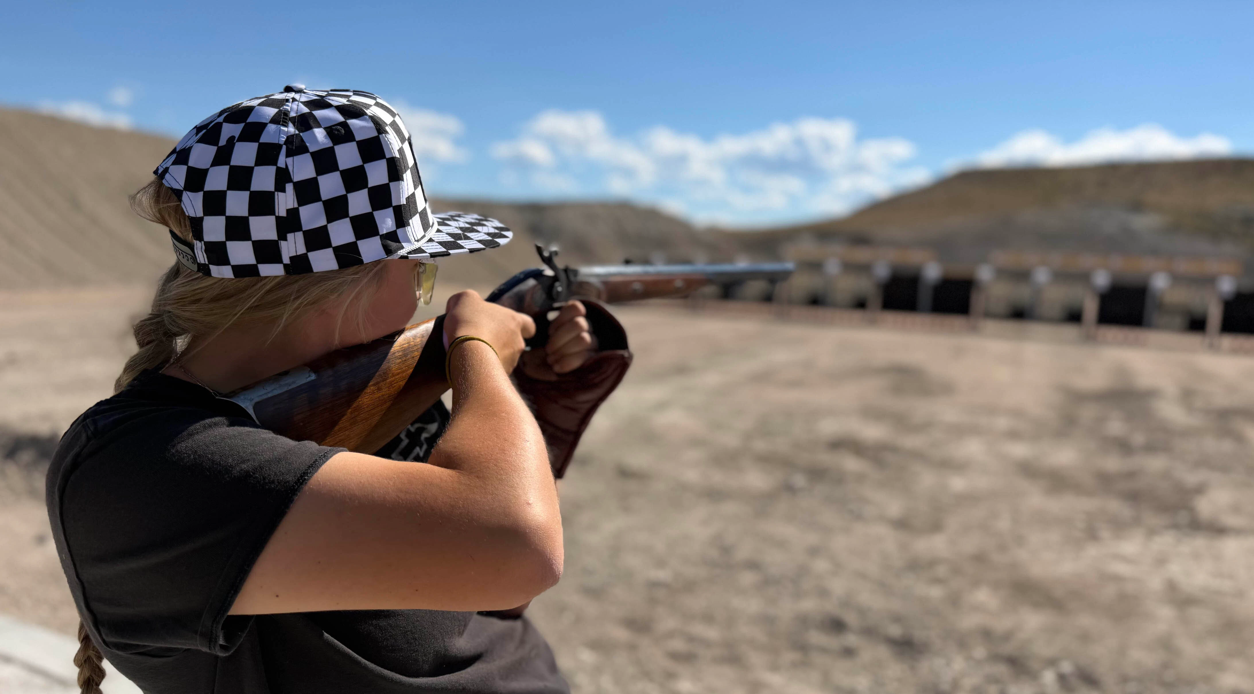 Ellie Feathers of Park County is a top shooter in many disciplines at the Wyoming State Fair such as .22 rifle but said that muzzleloader is one of her favorites because of the time it takes to load each shot with black powder and a steel ball.