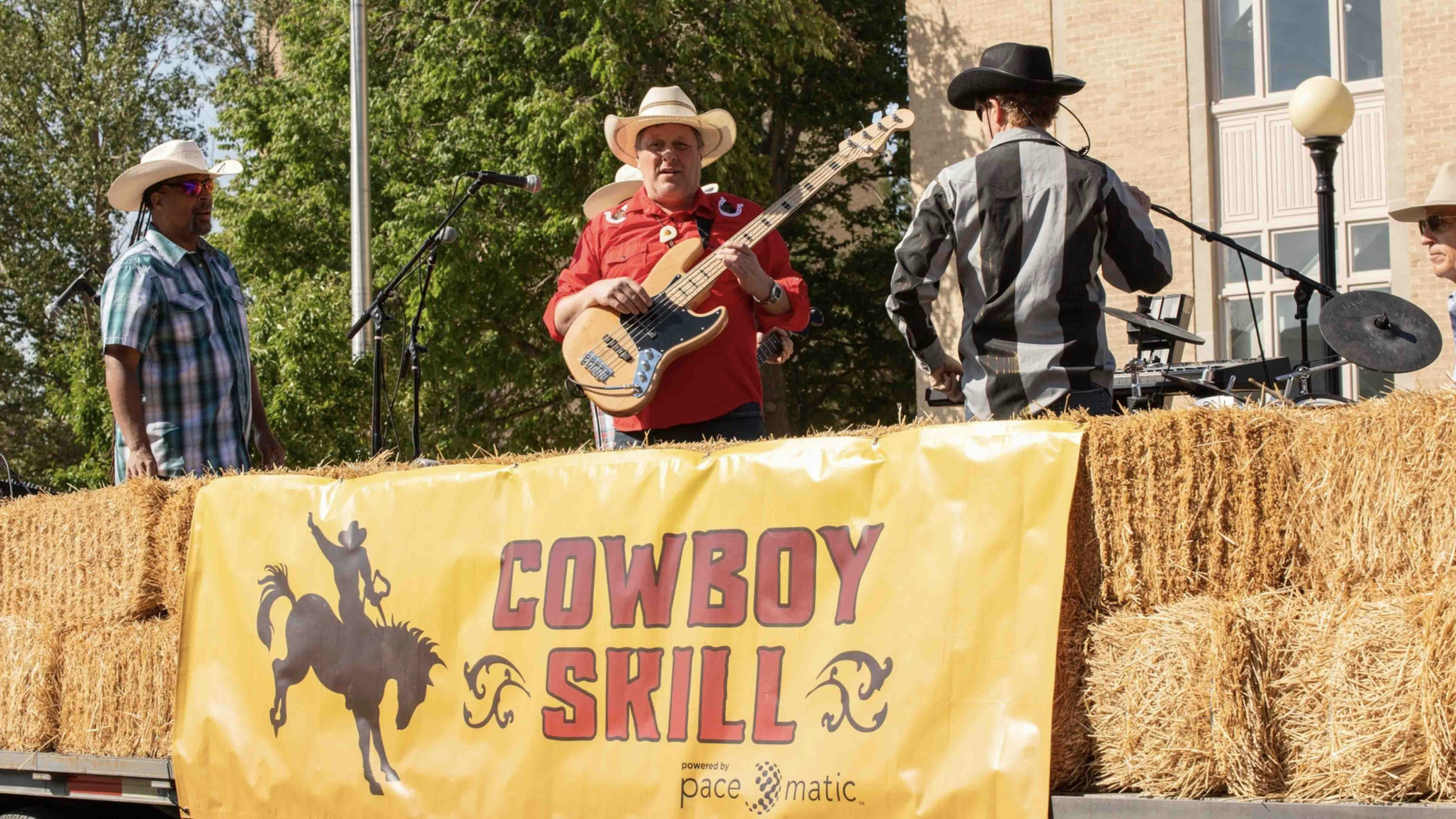 Every year, The Nacho Men band plays in the Cowboy Skill float during the CFD parade.