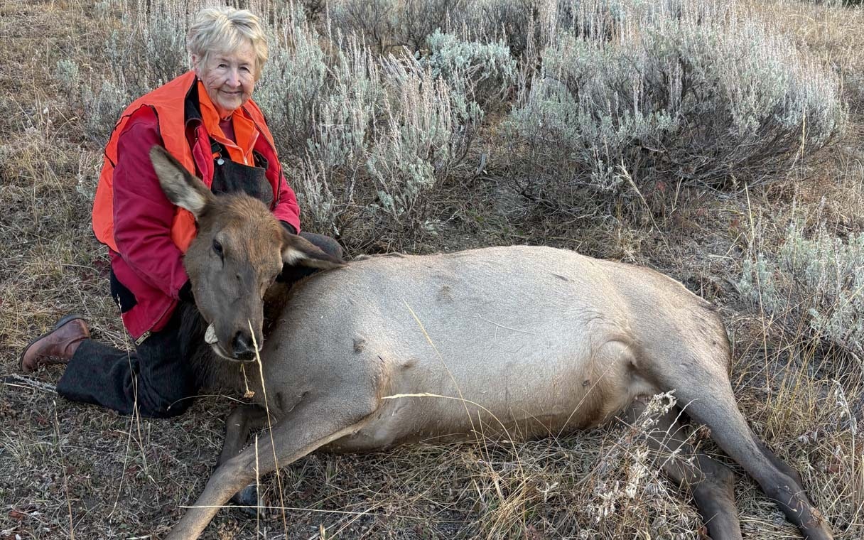 Neda Herman, 83, of Basin, went elk hunting in the Bighorn Mountains on Oct. 1. She had her tag filled and her elk packed out by noon.