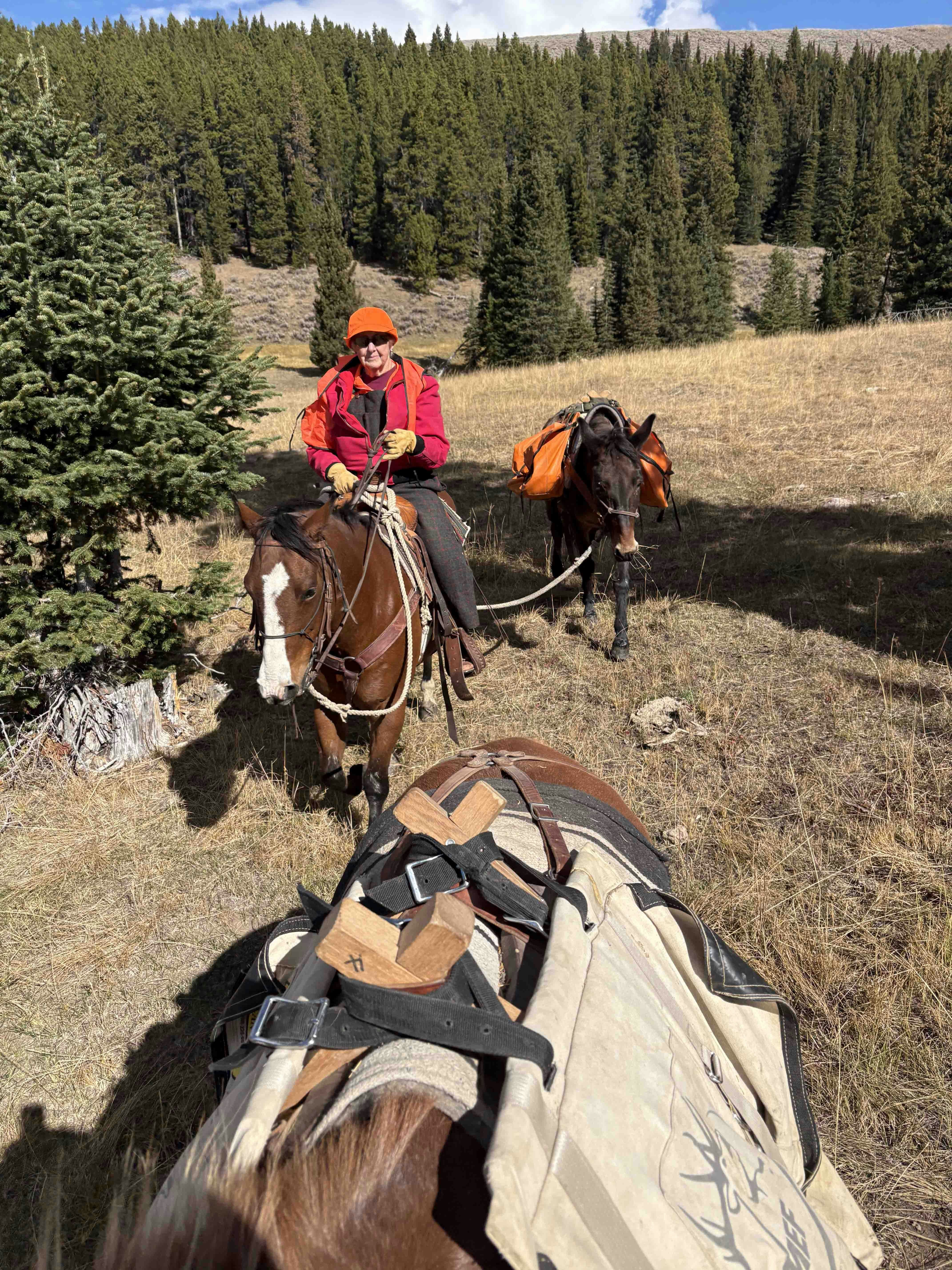 Take that, Father Time! At 83-years-old Neda Herman, from Basin, Wyoming, shot her elk on opening day at 6:15 a.m. By noon, she quartered the elk with her son and packed it out.