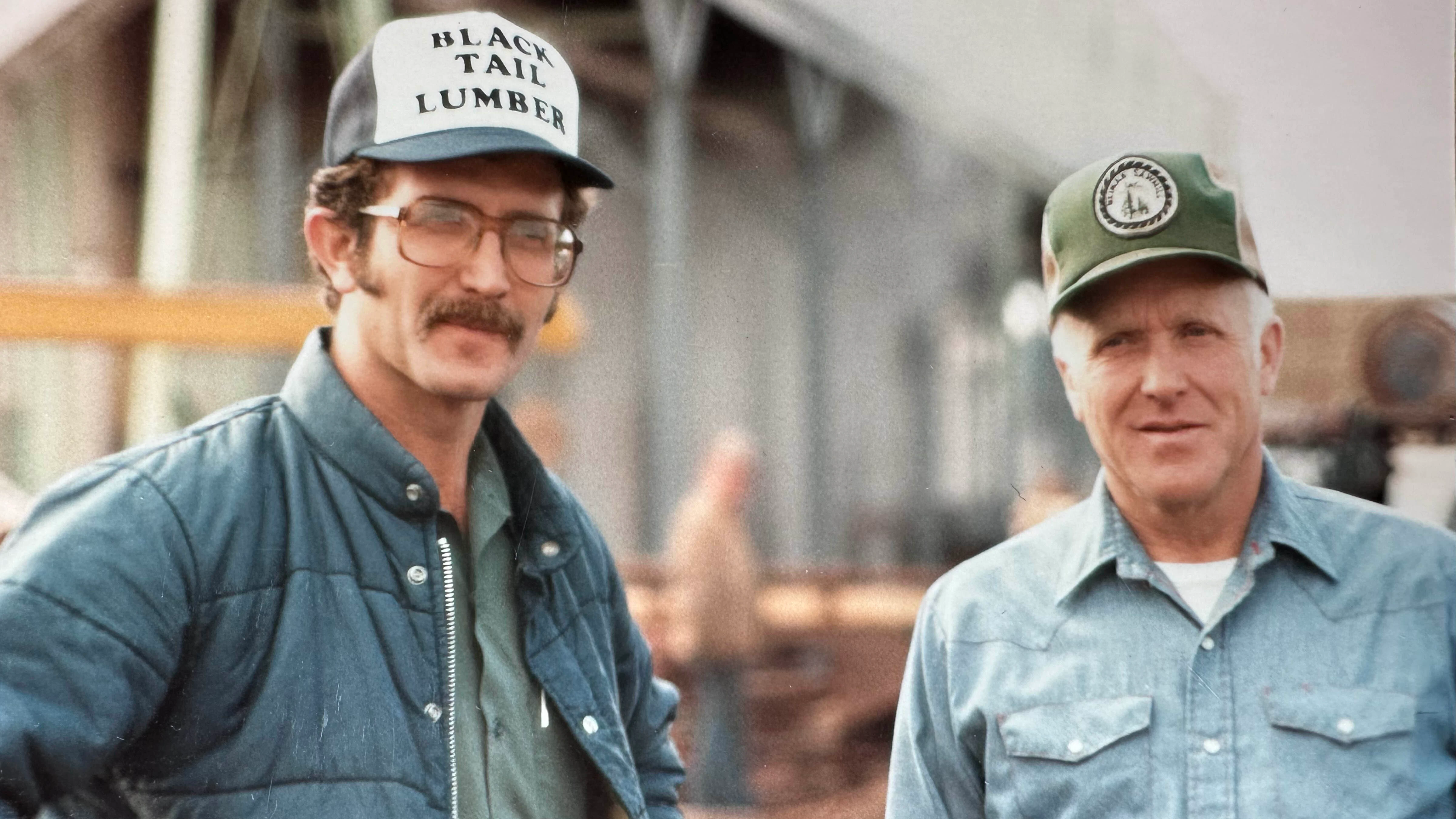 Jim Neiman (left) and his dad, James S. Neiman "Jim, Sr.") in the 1980s.