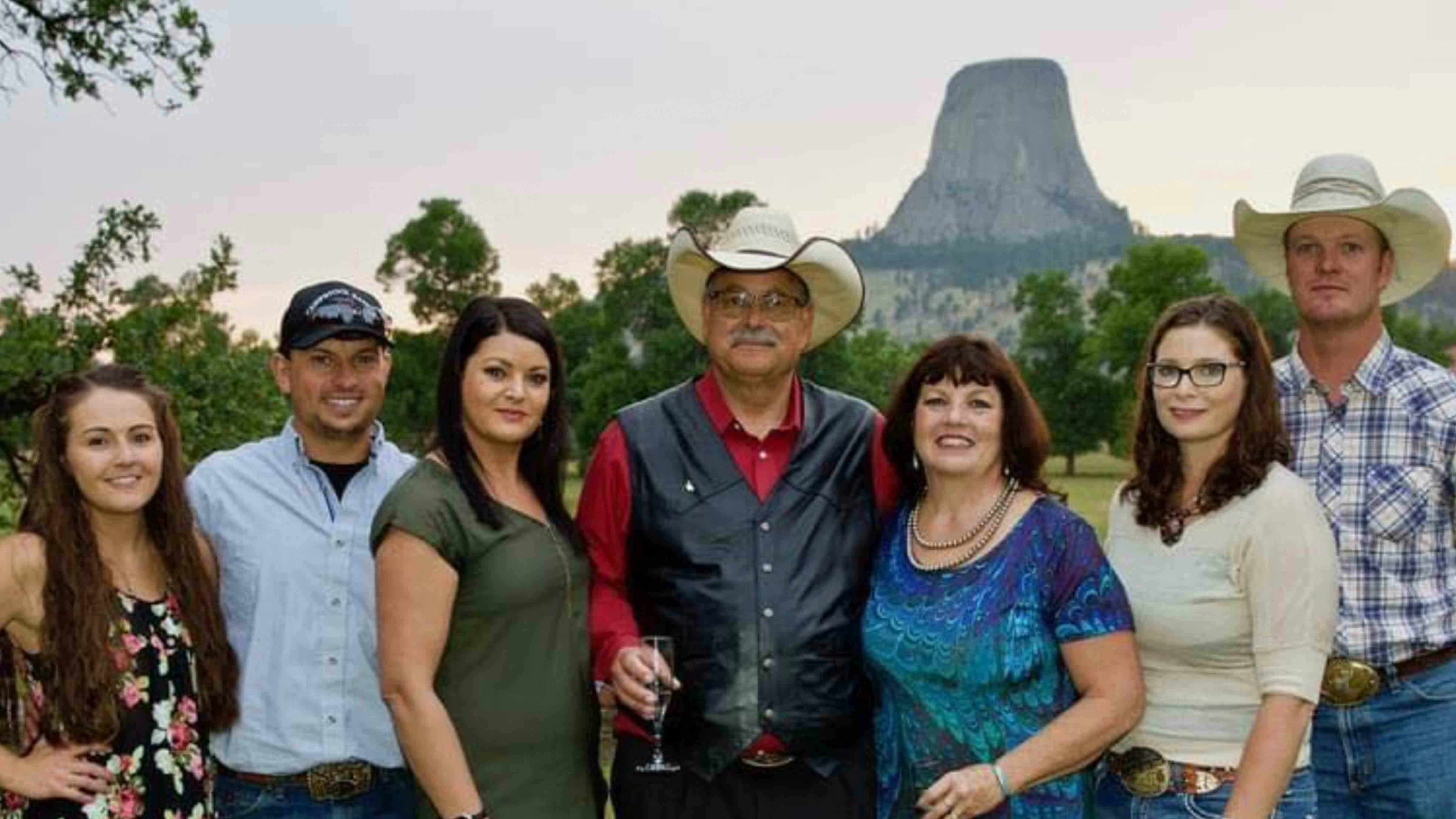 Wyoming Senate President Ogden Driskill and his family