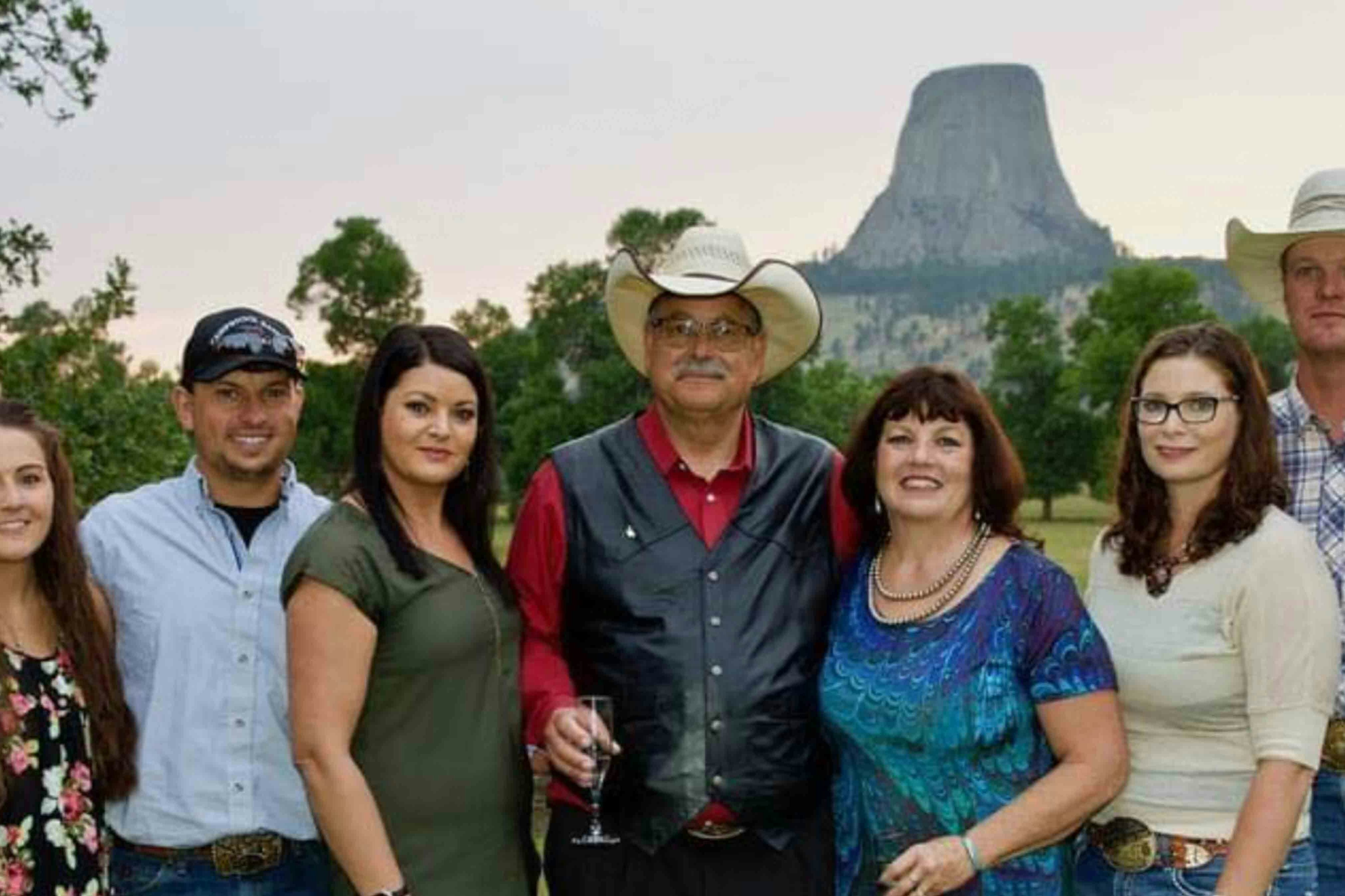 Wyoming Senate President Ogden Driskill and his family