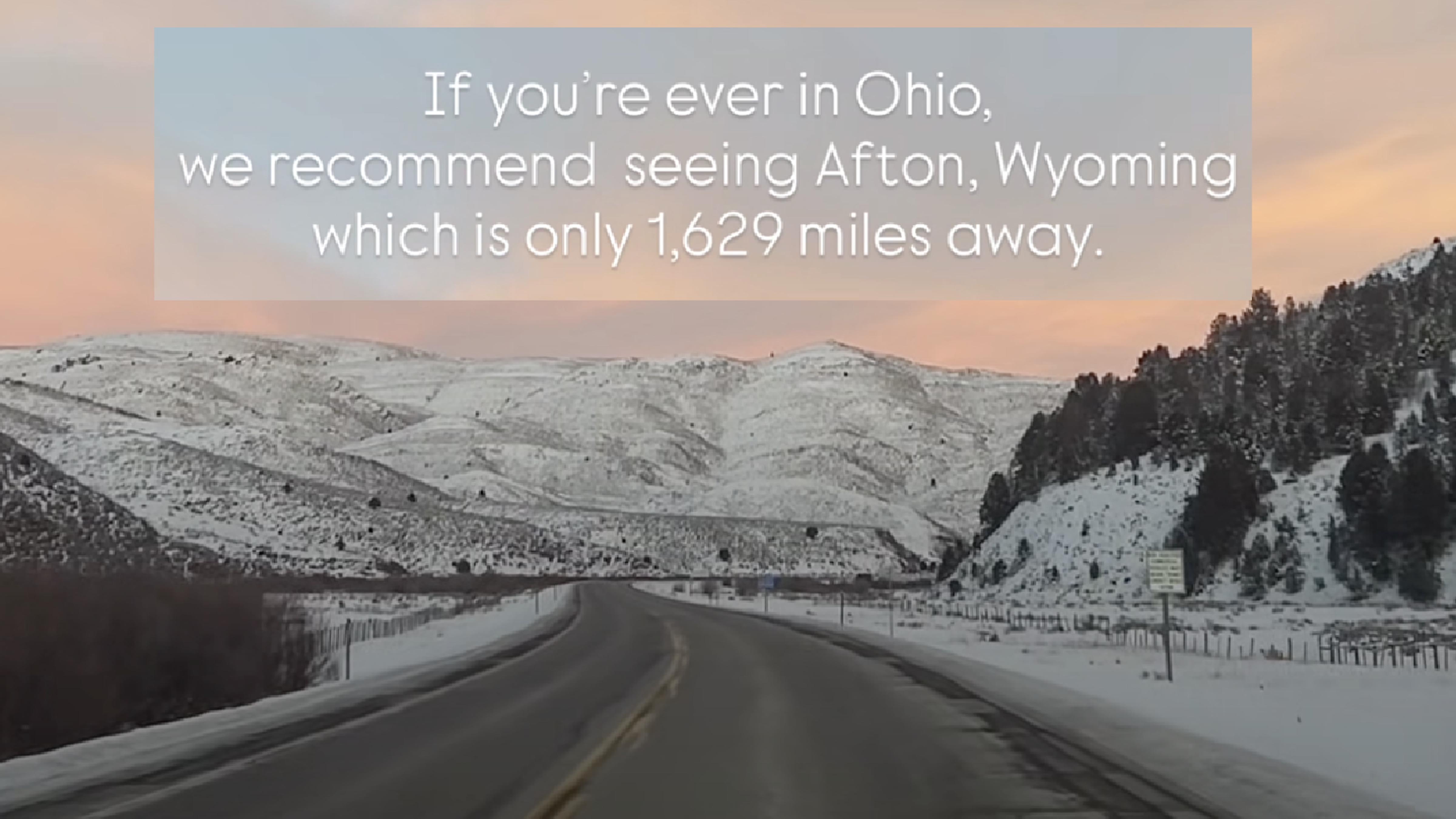 A VisitAfton reel plays off viral Ohio memes to draw a few laughs — and 83,000-plus viewers — to show off Afton’s small-town charm.