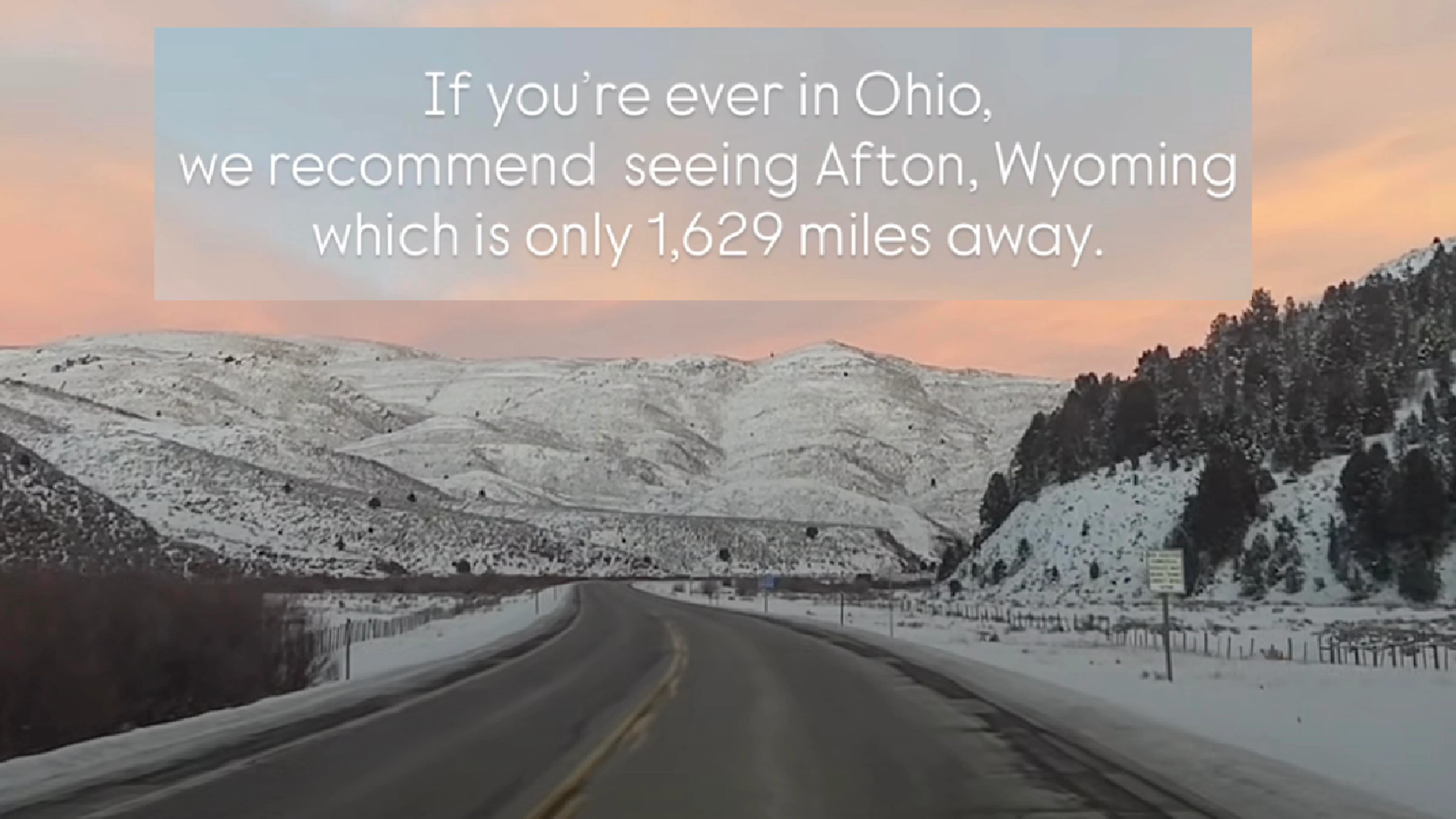 A VisitAfton reel plays off viral Ohio memes to draw a few laughs — and 83,000-plus viewers — to show off Afton’s small-town charm.