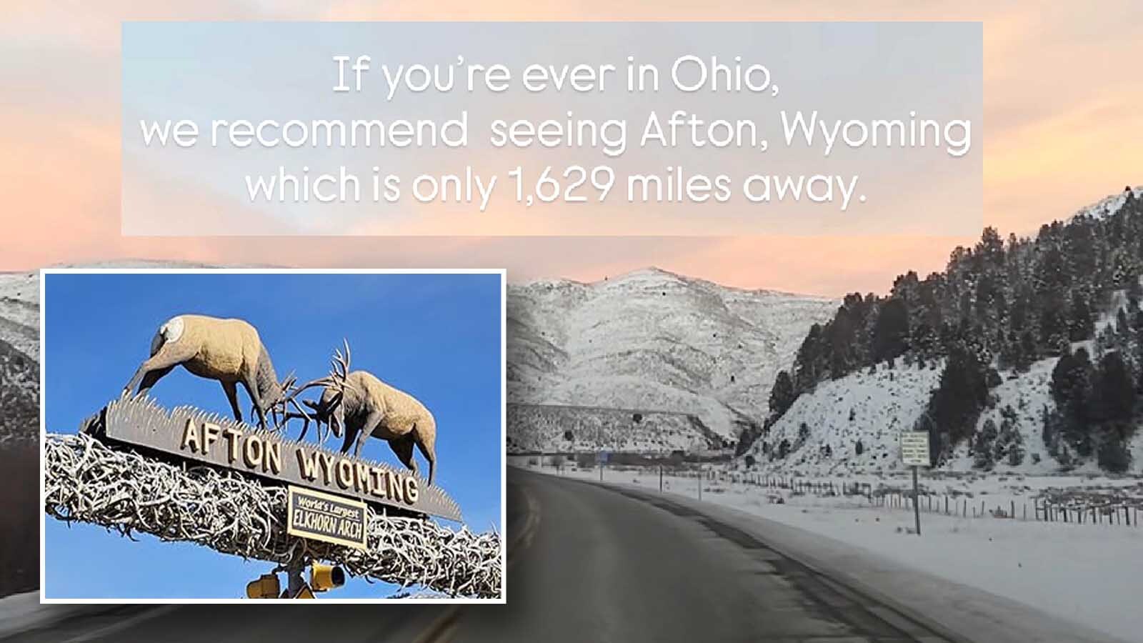 A VisitAfton reel plays off viral Ohio memes to draw a few laughs — and 83,000-plus viewers — to show off Afton’s small-town charm.