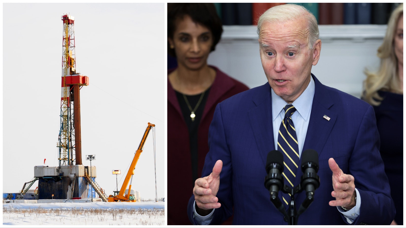 Oil rig and biden 3 15 23