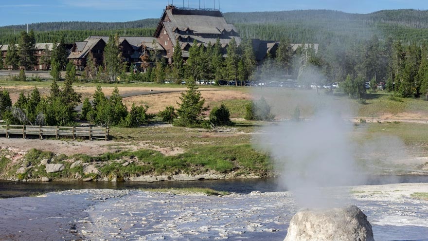 Old Faithful Inn, Upper Geyser Basin, Yellowstone National Park, Wyoming, United States