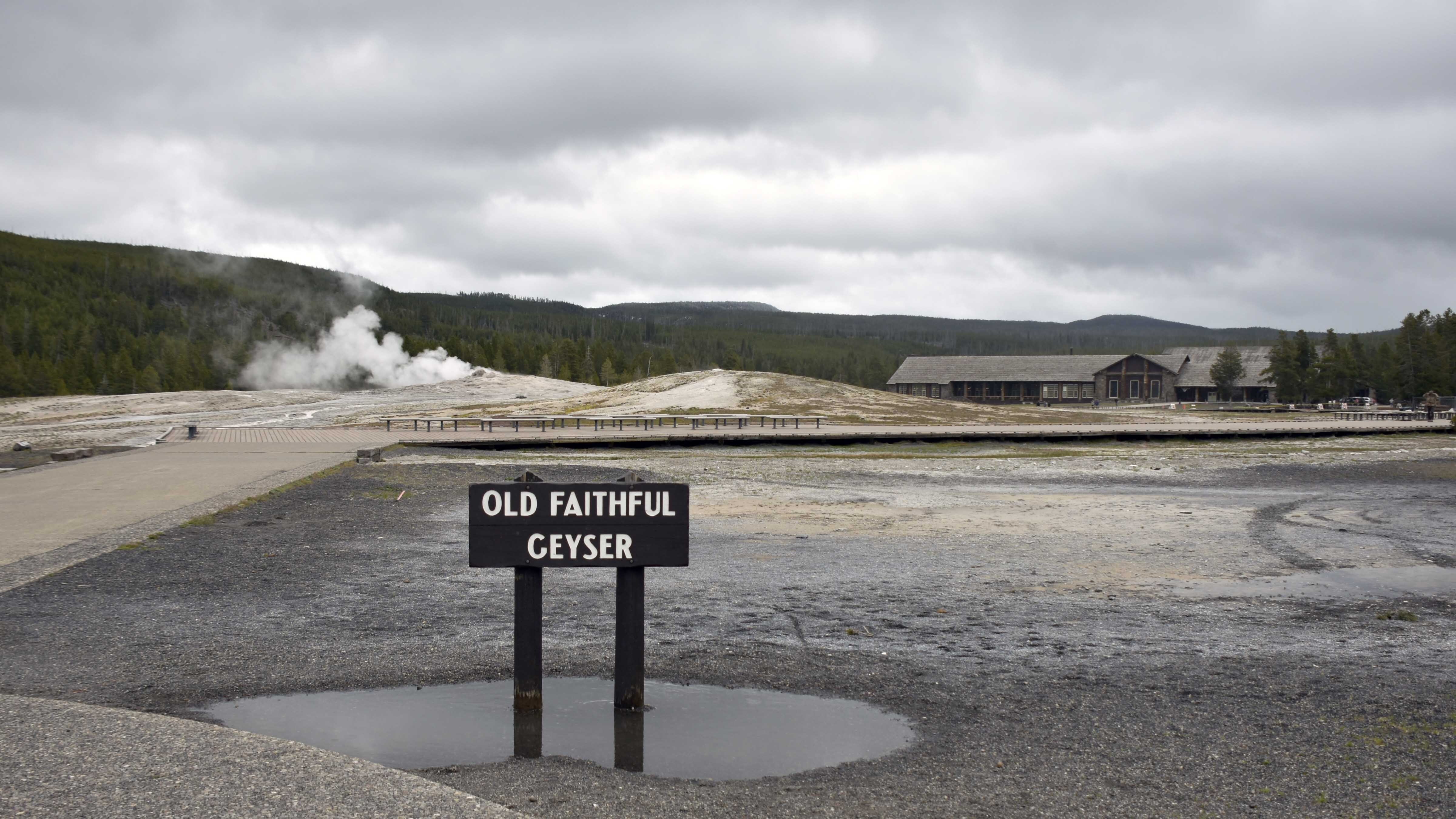 Jeff Henry, who has worked at Yellowstone for more than 48 years, said temperatures this winter were frequently 30 degrees above normal, which meant rain instead of snow at Old Faithful on Christmas. "It was off-the-charts warm," he said.