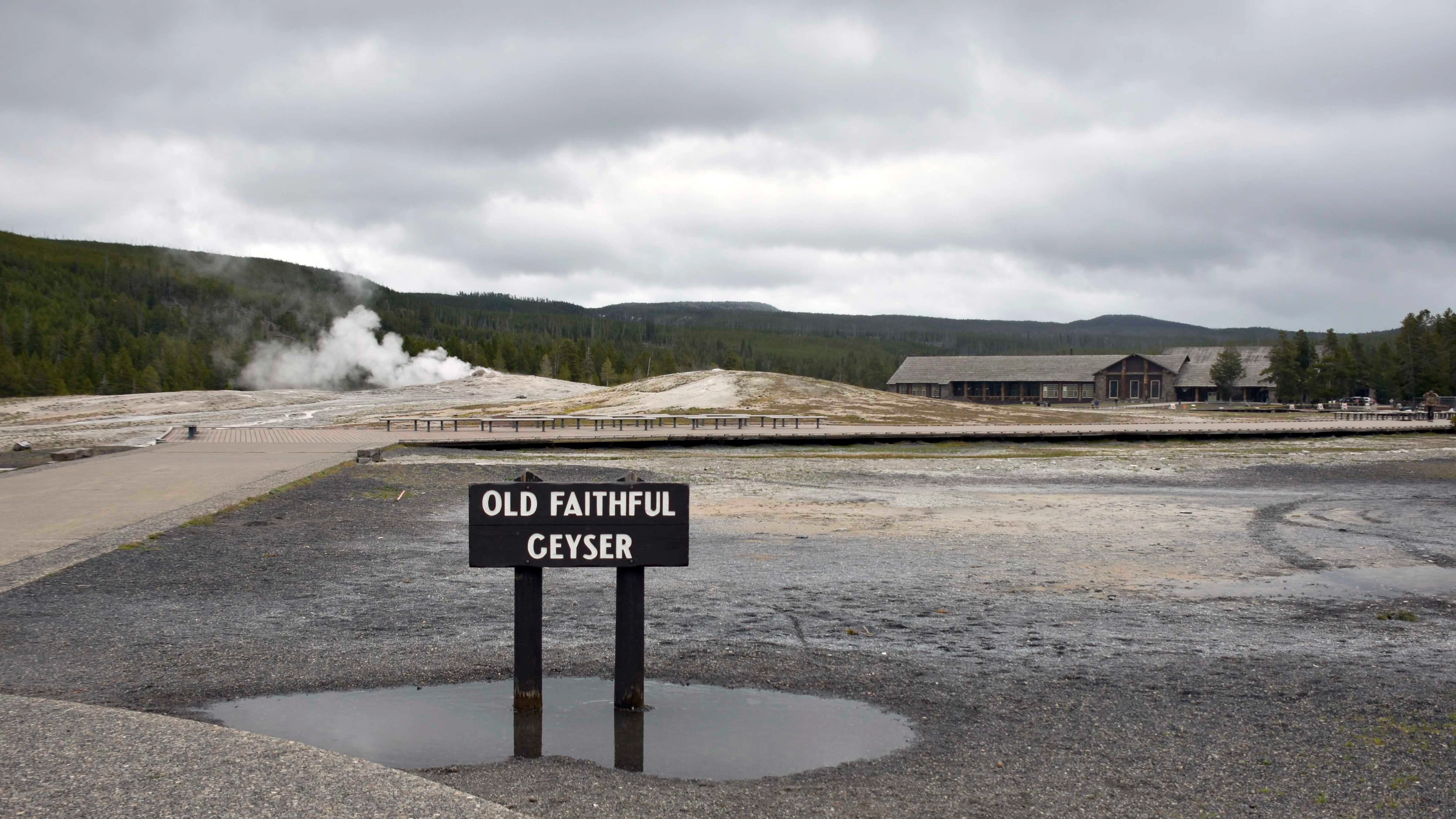 Jeff Henry, who has worked at Yellowstone for more than 48 years, said temperatures this winter were frequently 30 degrees above normal, which meant rain instead of snow at Old Faithful on Christmas. "It was off-the-charts warm," he said.