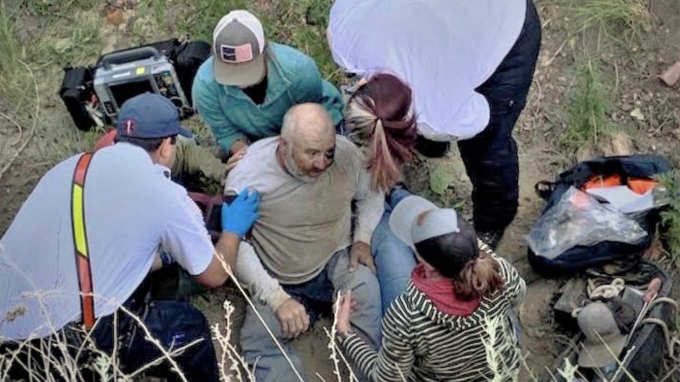 Rancher Rescued After Two Nights Trapped Beneath Cowboy State Daily   Overturned Rancher 