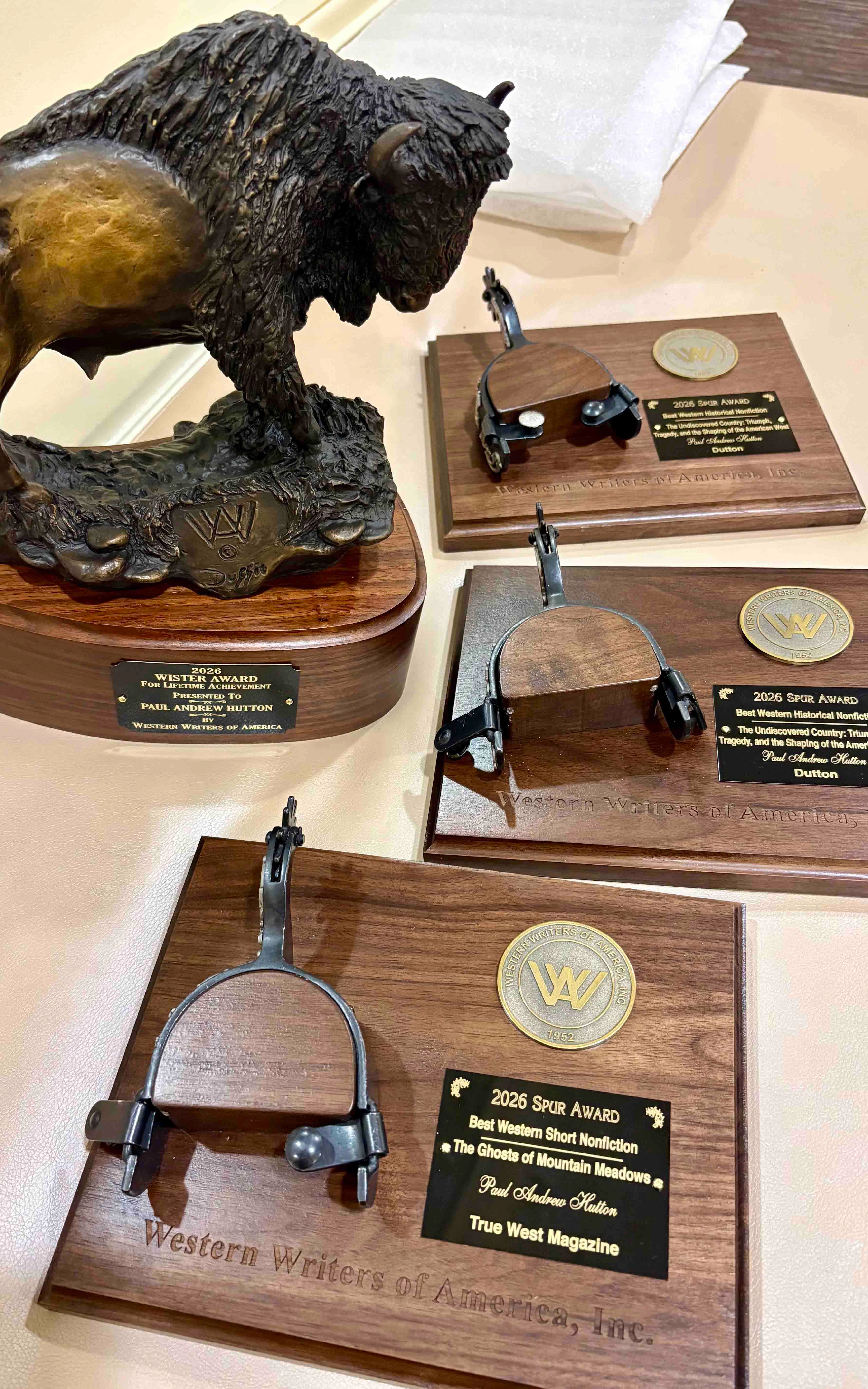 Cody’s Paul Andrew Hutton has landed one of Western literature’s top honors, the coveted Owen Wister Award. That elevates the New York Times bestselling author of “The Undiscovered Country” into the top ranks of Western writers.