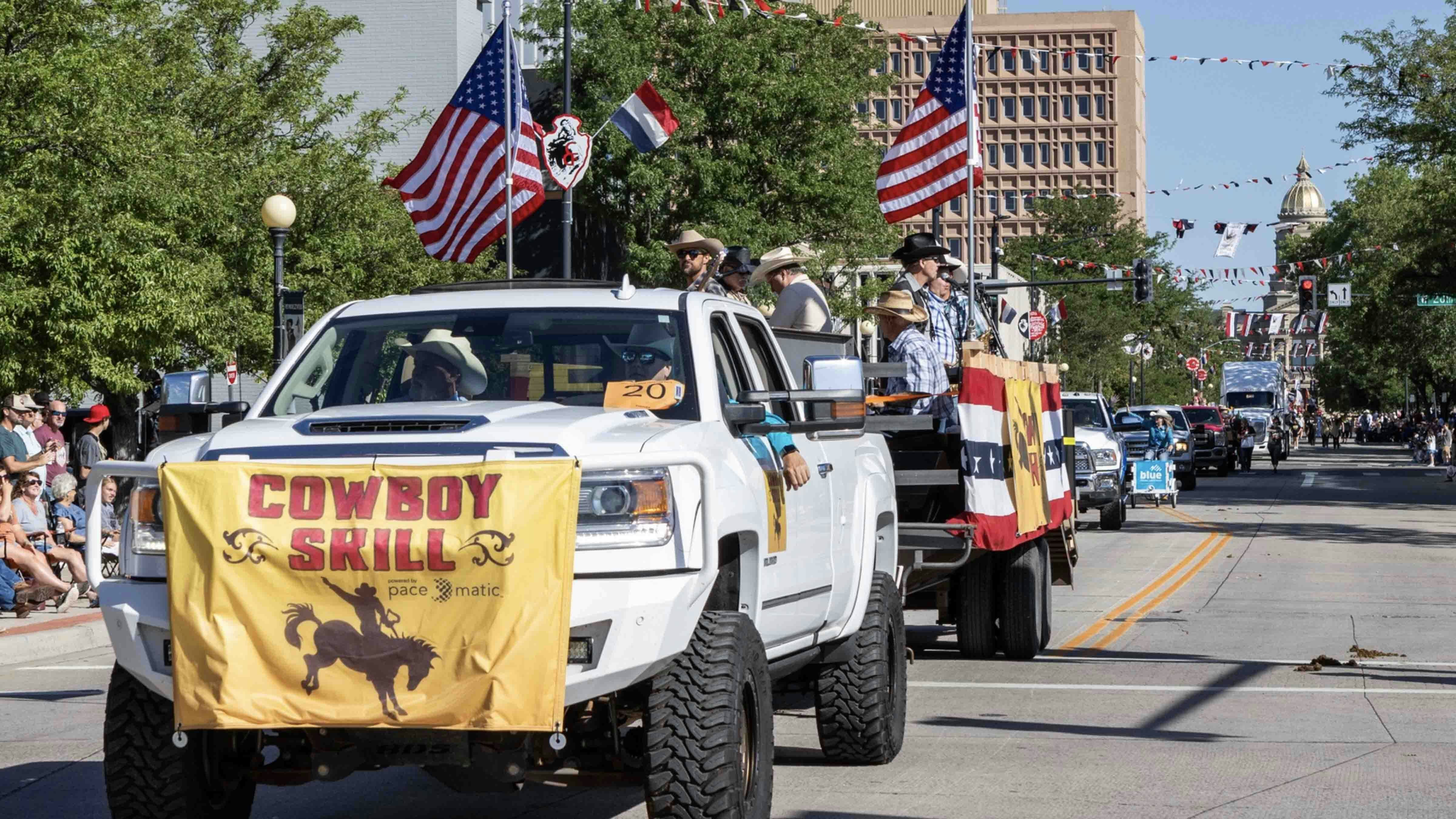 Cowboy Skill Games is a sponsor of the Cheyenne Frontier Days parade