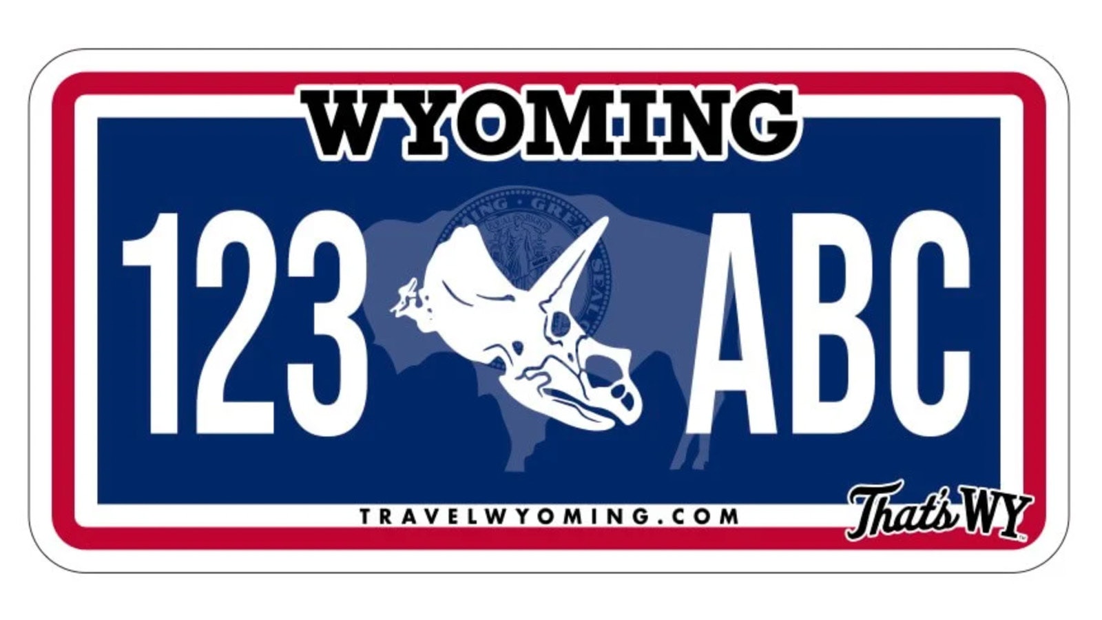 Suggested Wyoming license plate from PETA.