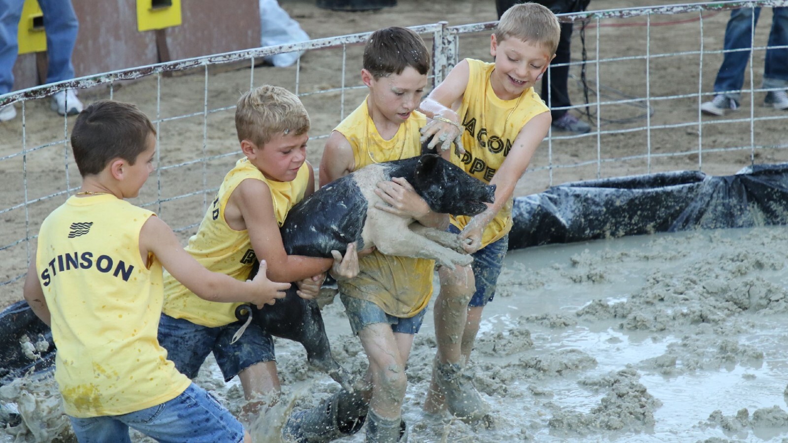 Pig wrestling 6 10 22