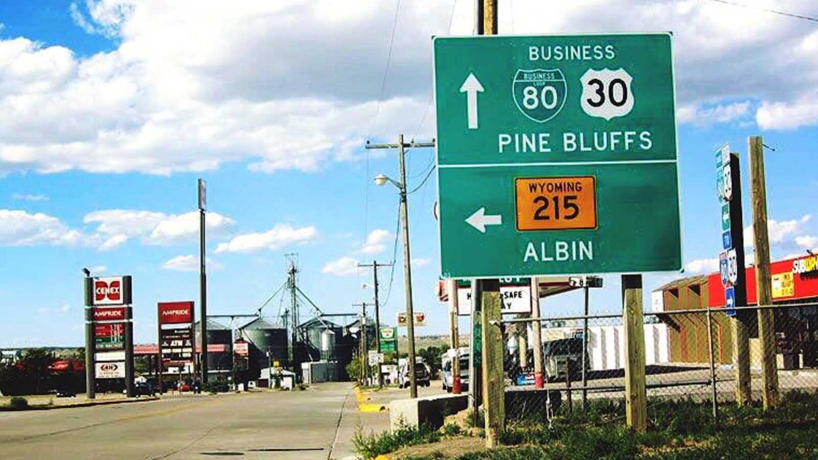 Pine bluffs sign 8 23 23