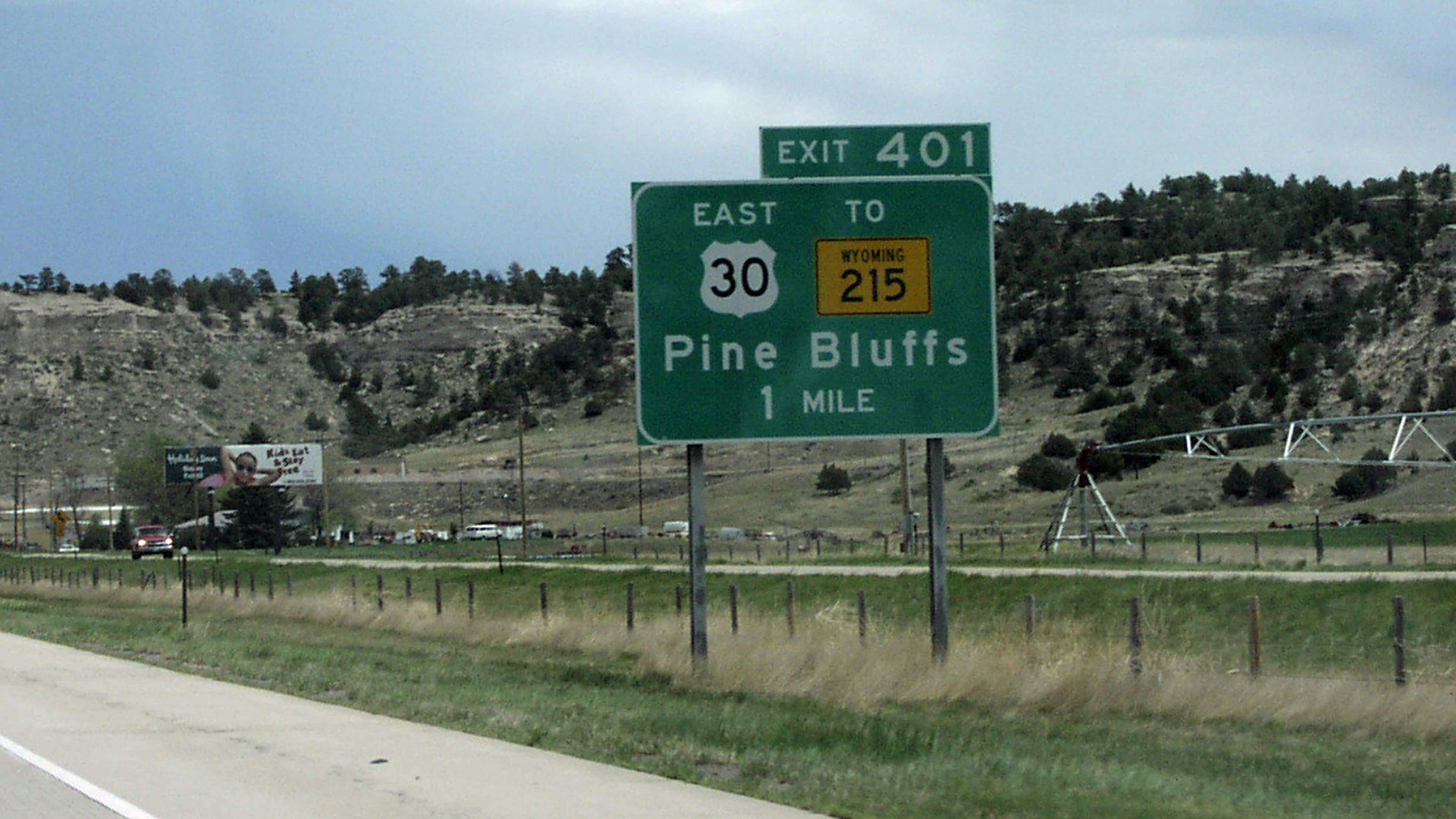 Pine bluffs sign 8 24 23