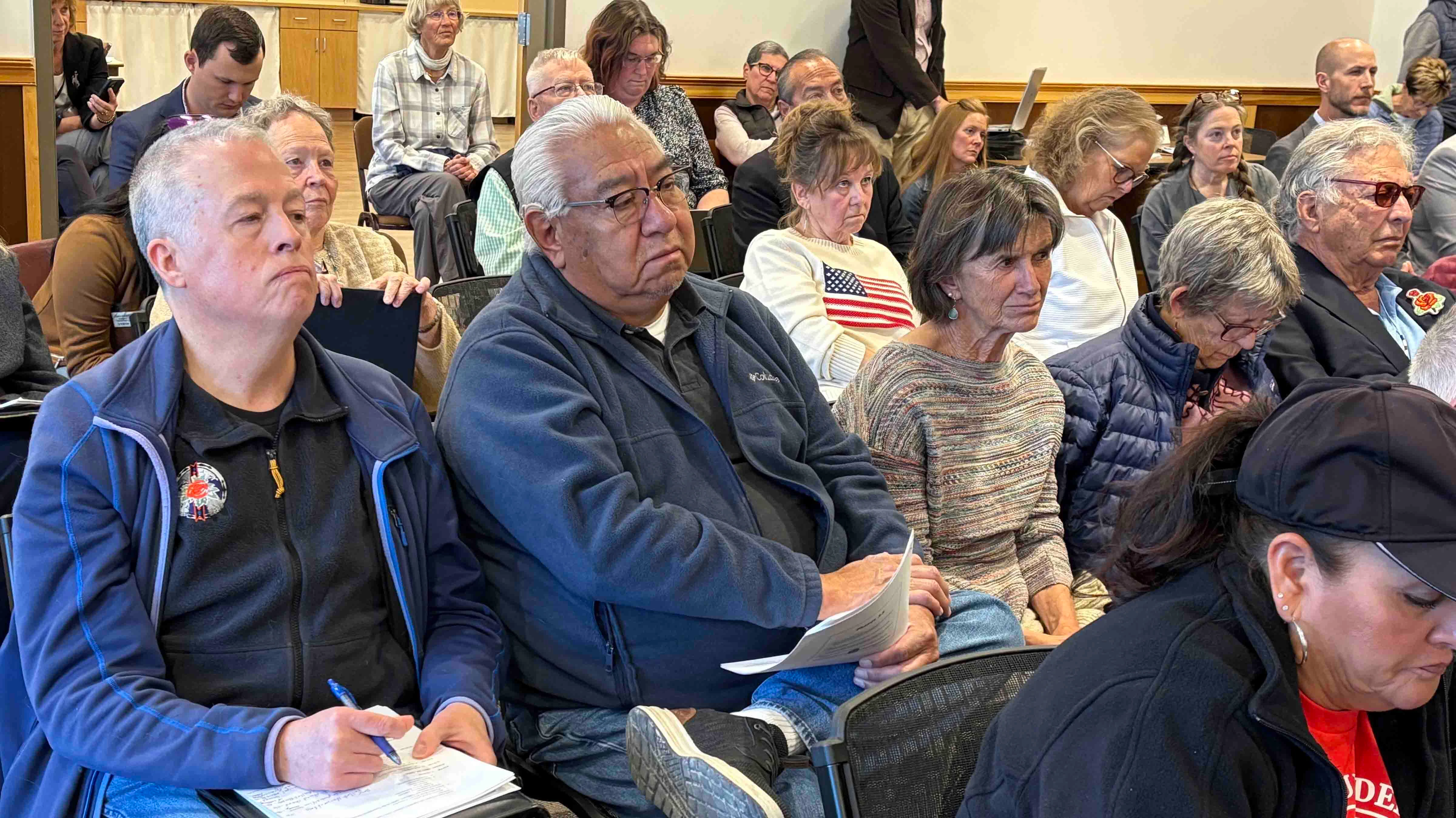 Rep. Ivan Posey, D-Fort Washakie, watched the Friday meeting of the legislative Joint Corporations Committee, where lawmakers considered the fate of his district in light of an April U.S. Supreme Court ruling making race-based voter districting harder to justify.