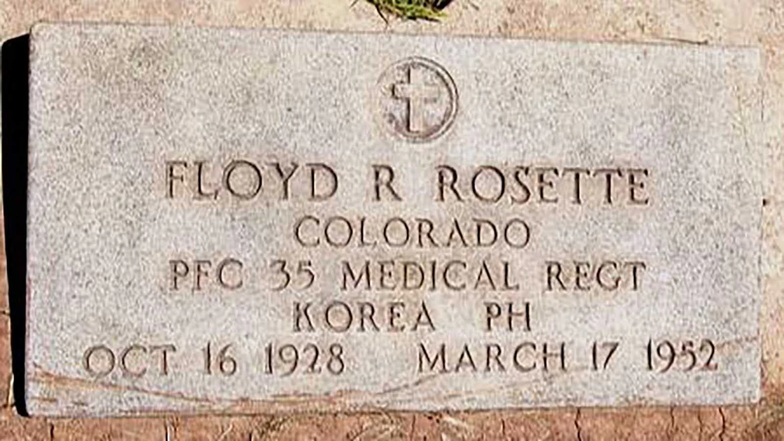 Pfc. Floyd Rosette is buried at the Calvary Cemetery in Grand Junction, Colorado.