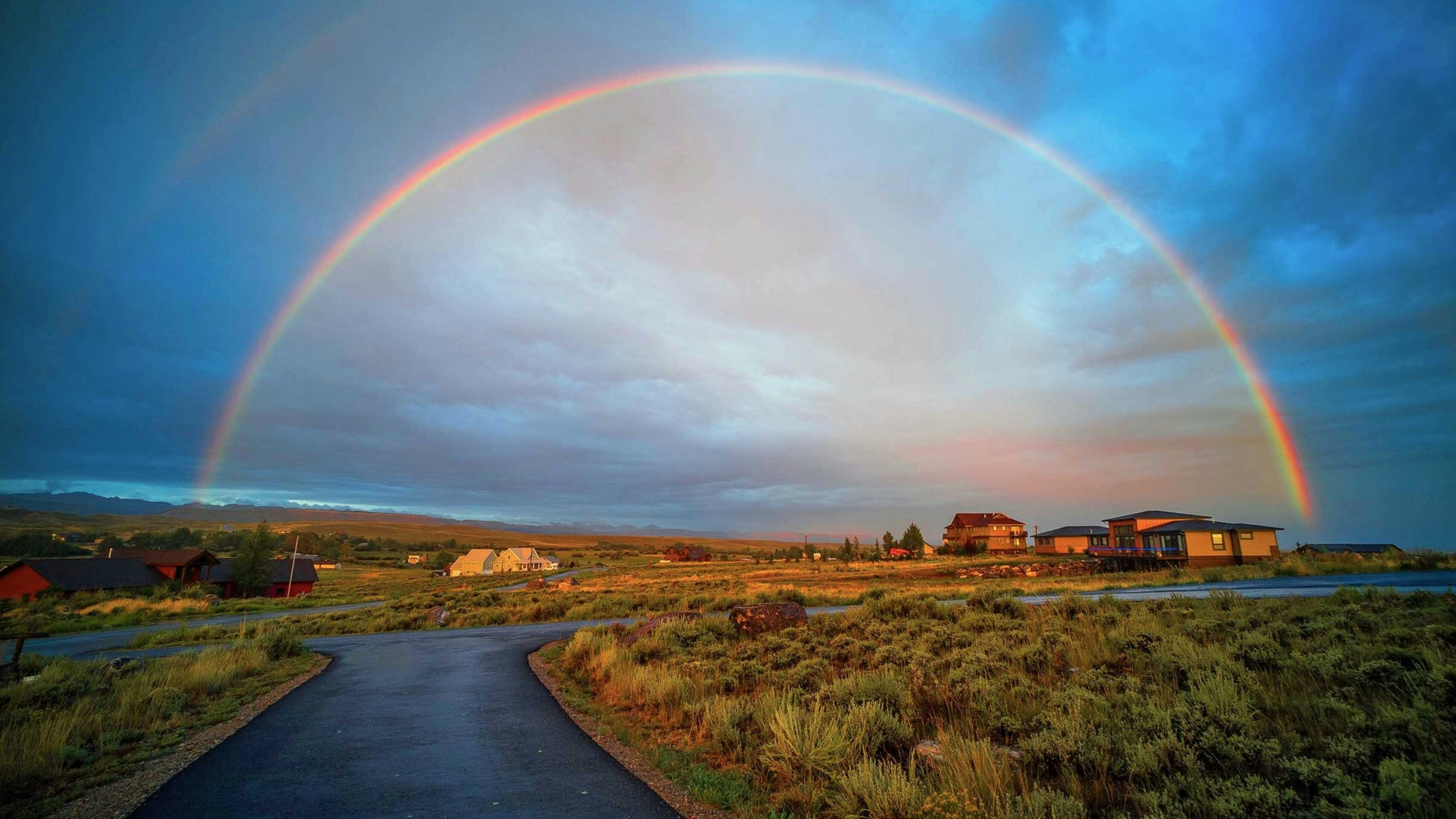 Rainbow in Sublette County on August 24, 2023