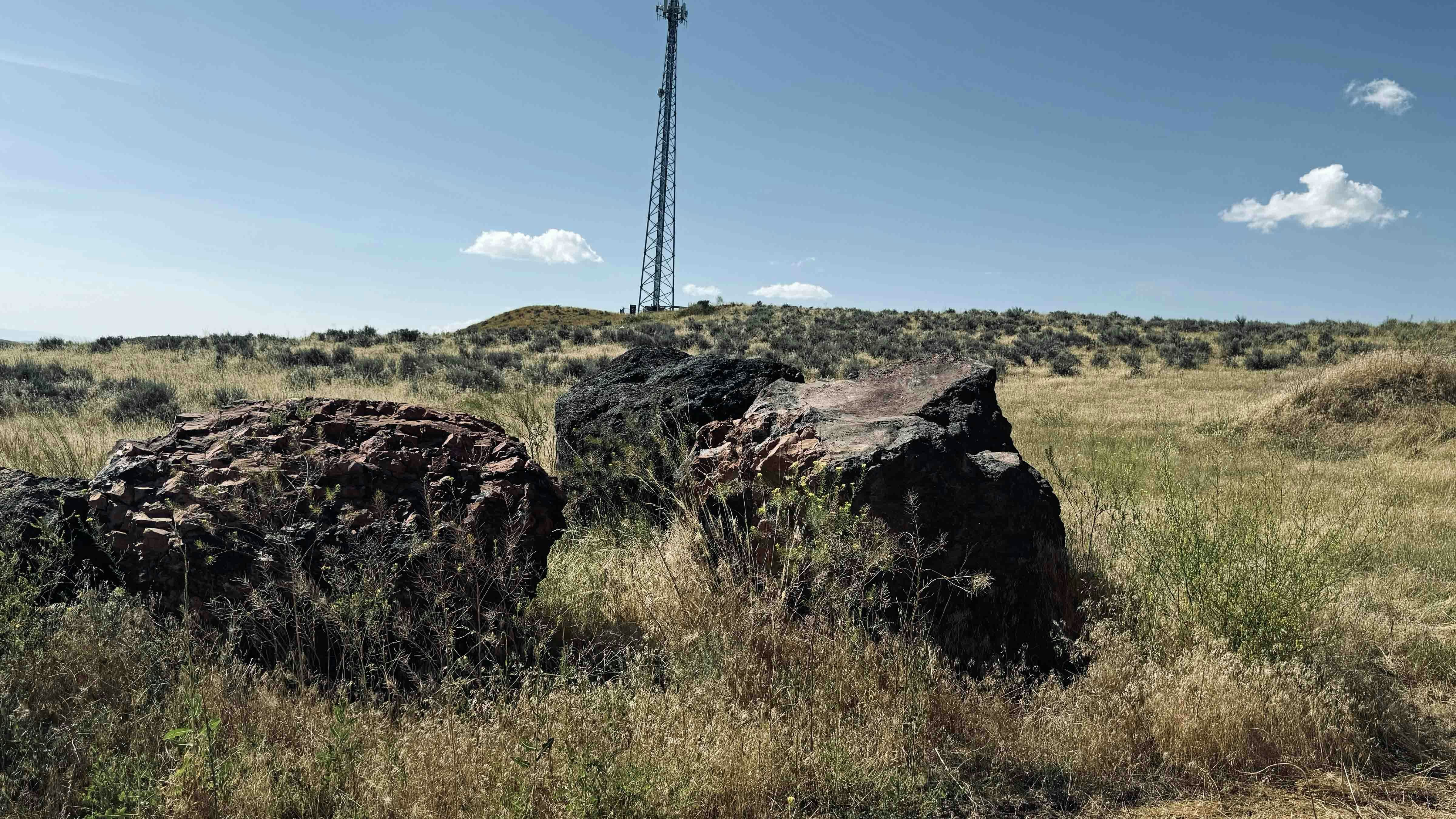 Clinkers, or old piles of coal fused together over the years from lightning strikes, are everywhere around the Brook mine project in Ranchester, Wyoming. The melted rock clinkers are a visual manifestation that some coal may still possibly be smoldering in seams buried hundreds of feet below the earth’s surface.