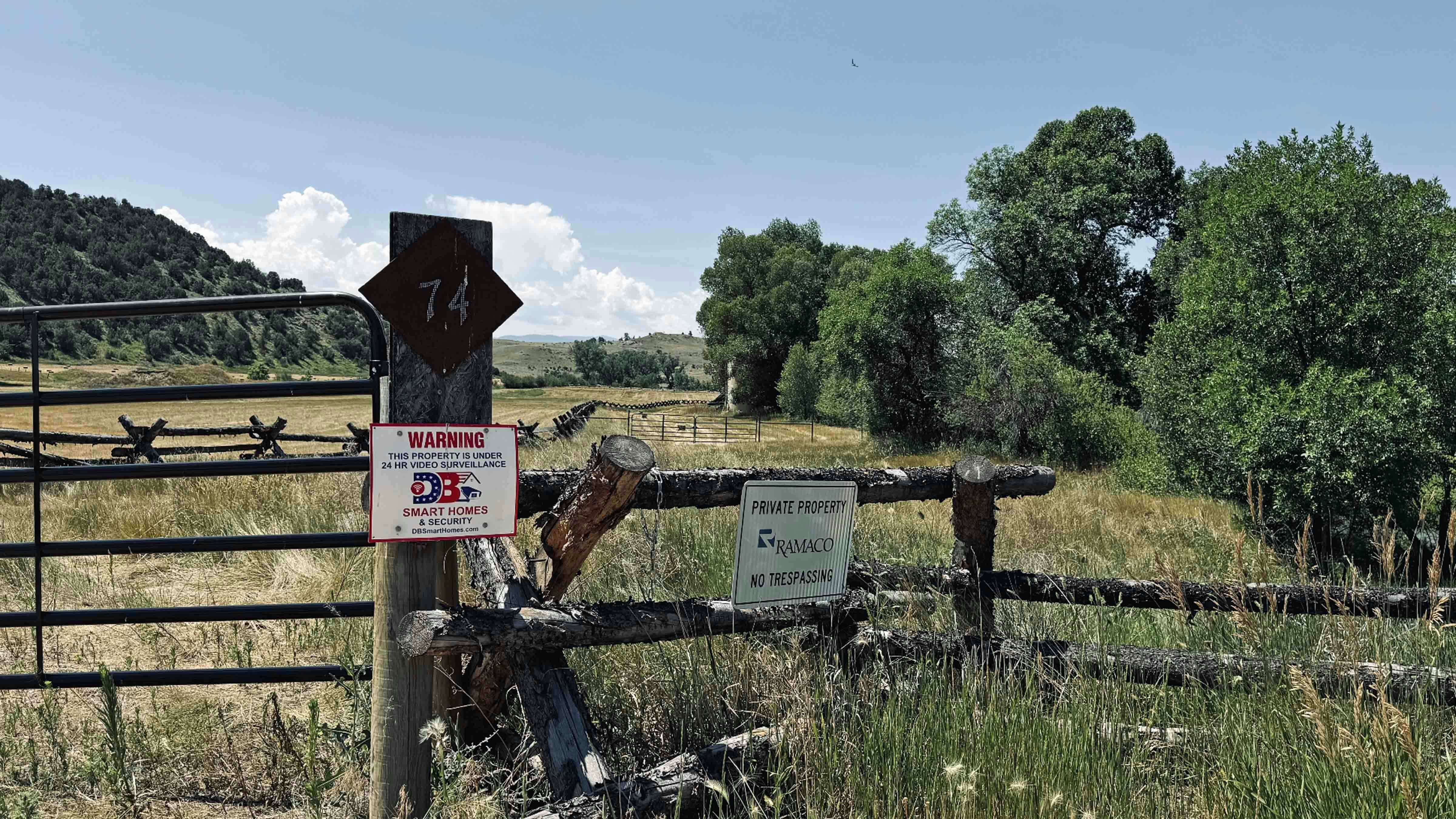 Ramaco Resources Inc. owns more than 16,000 acres of land around Ranchester, Wyoming, where it has posted private property signs.