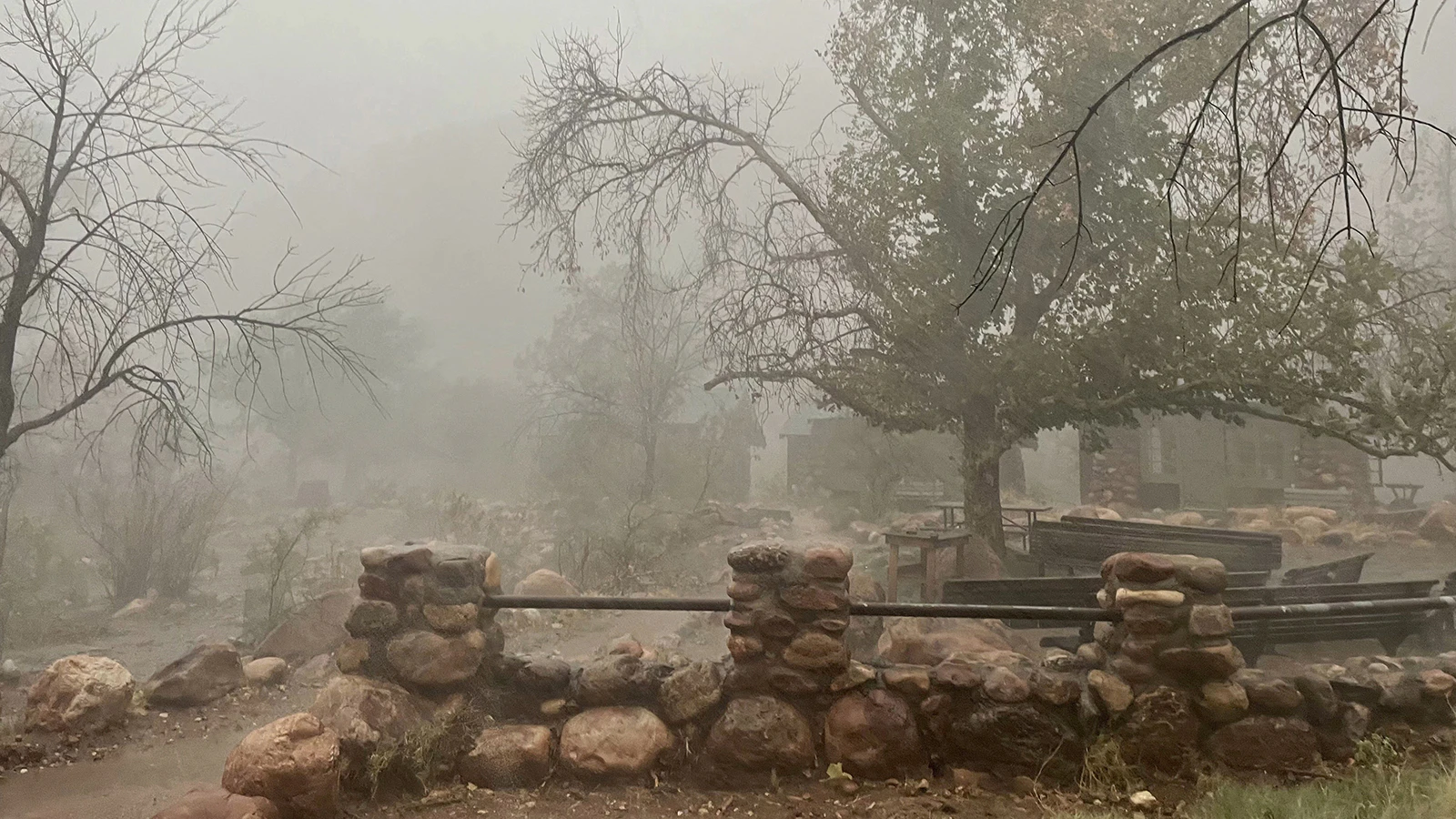 Phantom Ranch at 2:23 p.m. Aug. 29. The Bright Angel flash flood started at approximately 2:30 p.m. the same day