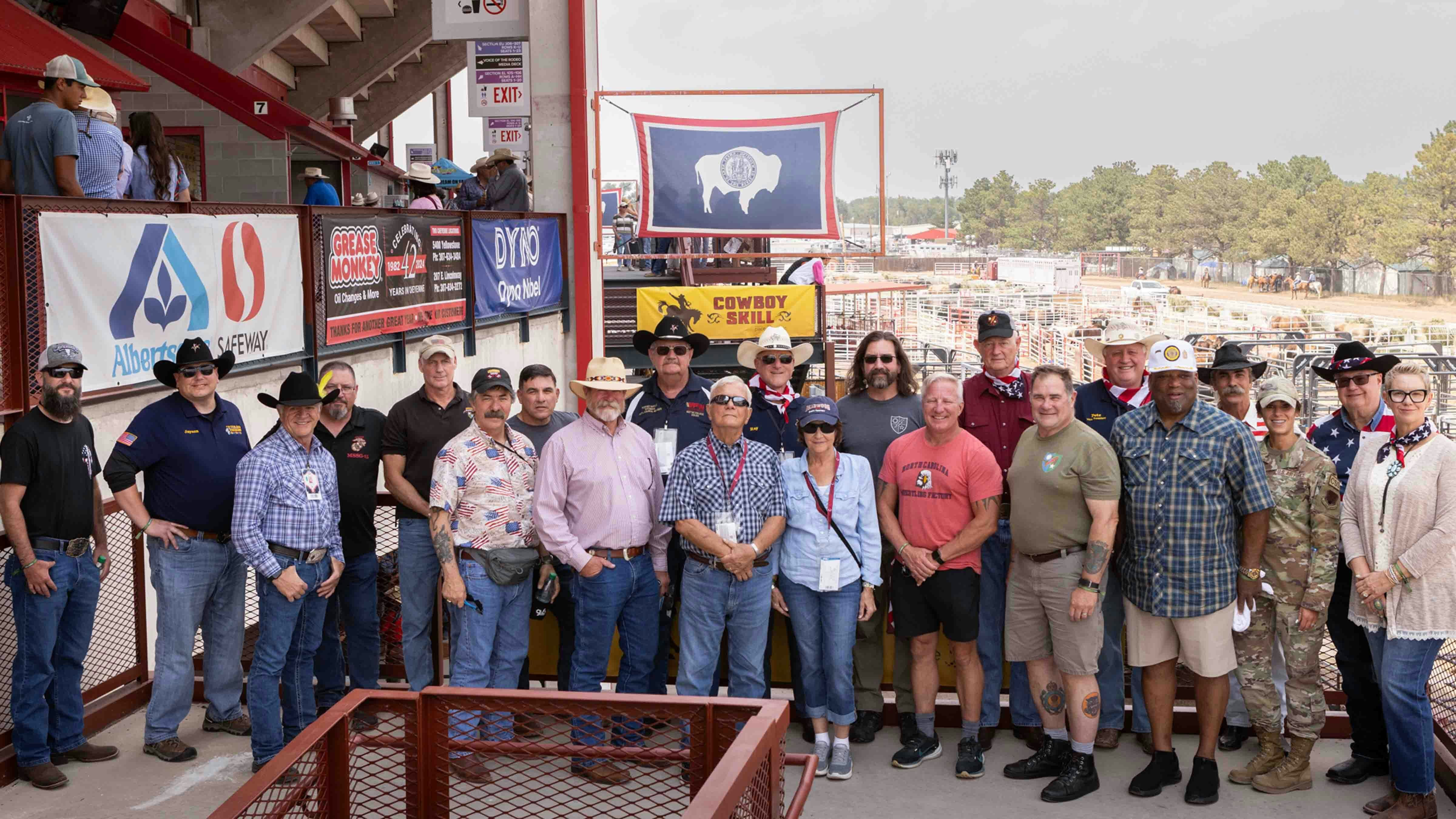 A group of U.S. Army Rangers were special guests at Cheyenne Frontier Days for Military Monday on July 22, 2024. Between them, the 22 Rangers have 560 years of service, including 60 years of combat.