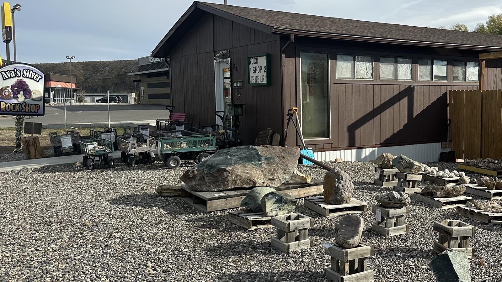 Ava’s Silver and Rock Shop  is located in Thermopolis, Wyoming.