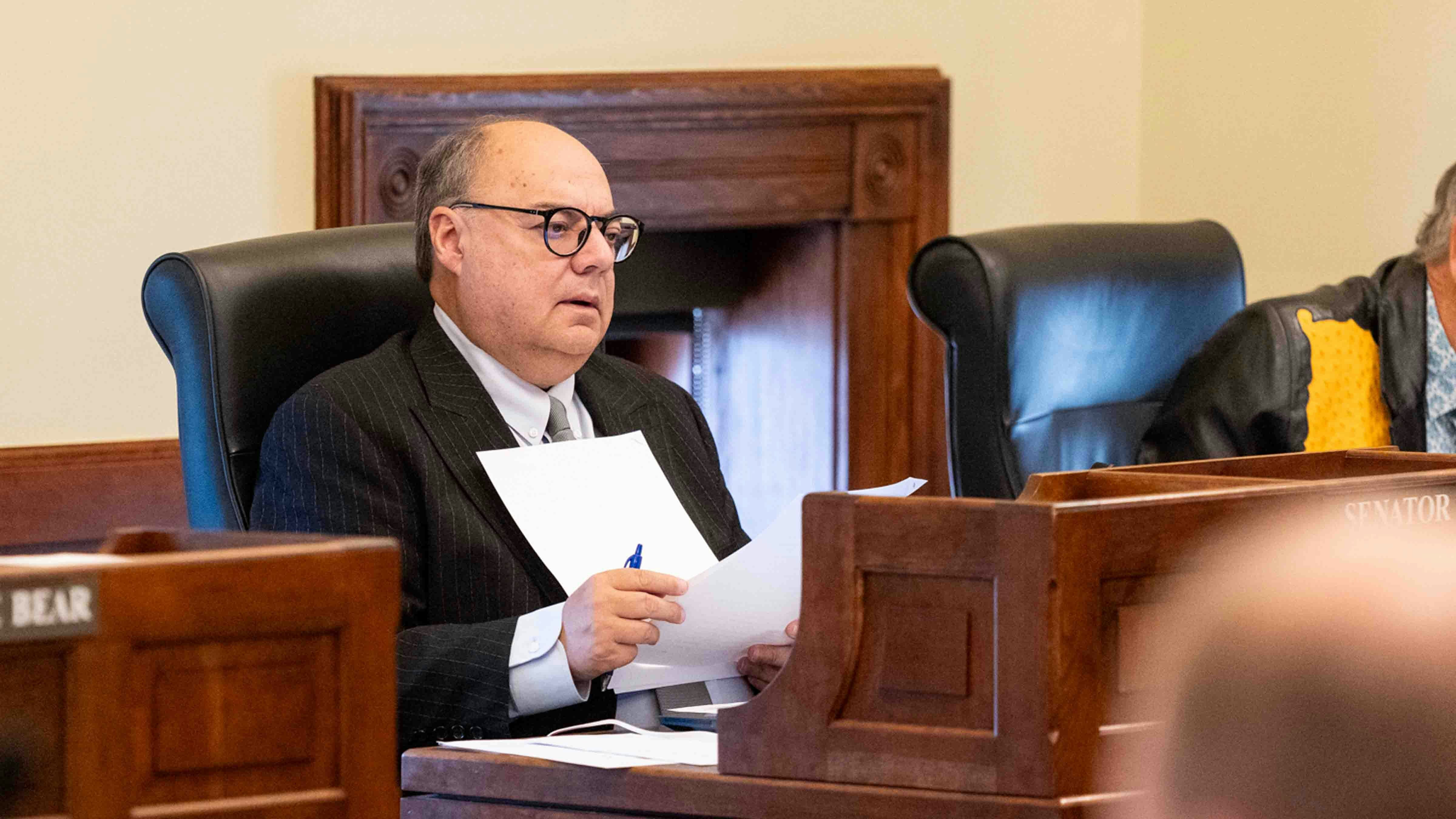 Senate Appropriations Chair Tim Salazar, R-Riverton