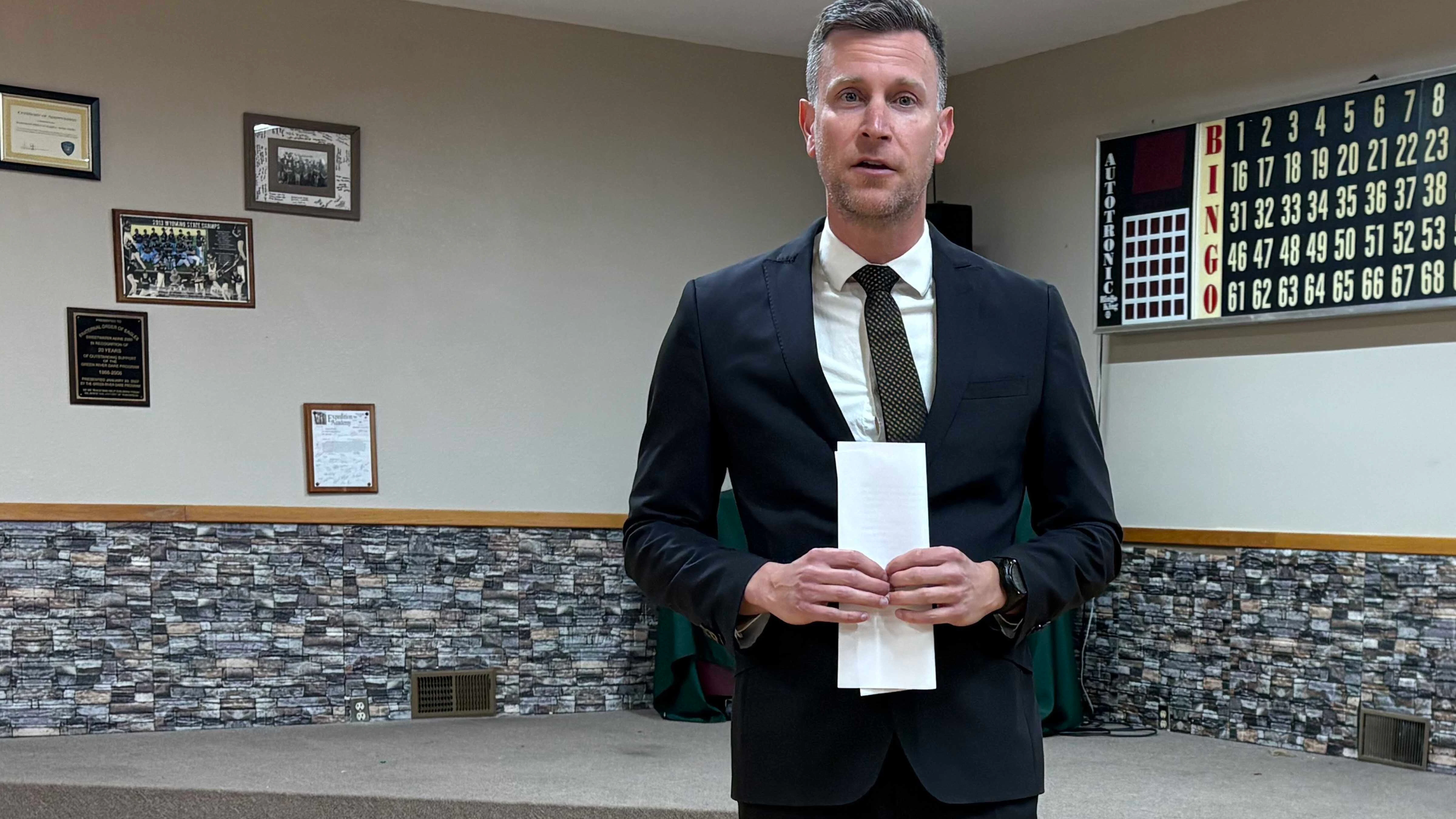 Ryan Shollenberger, the libertarian party’s candidate for Cheyenne-based House District 11, currently held by Republican Rep. Jacob Wasserburger.
