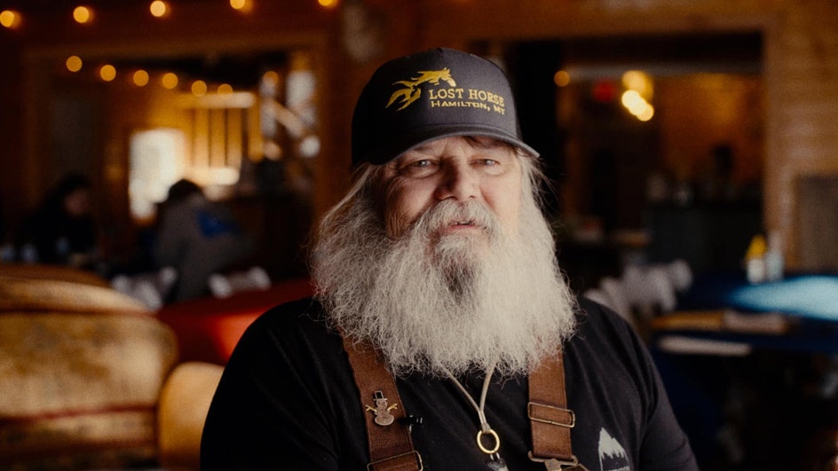 Robert Shippy on the set of "Sharktana." Shippy dreamed up the idea of pitting sharks against skiers and snowboarders after working a s a lift operator for more than a decade at Lost Trail Ski Area in Sula, Montana.